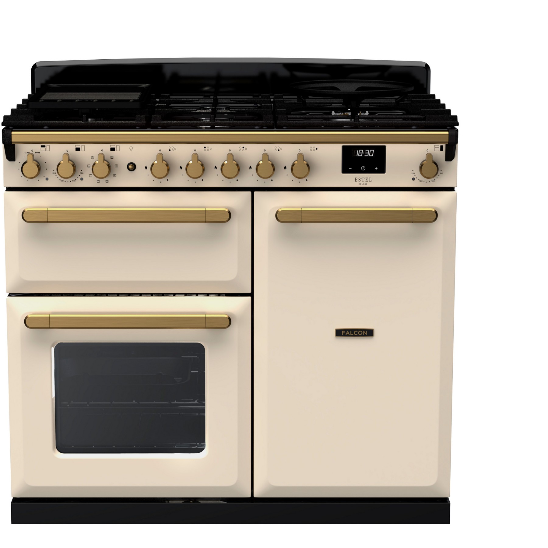 Piano de cuisson gaz FALCON ESTEL DELUXE TAB GAZ 100 CM CREME PASTEL