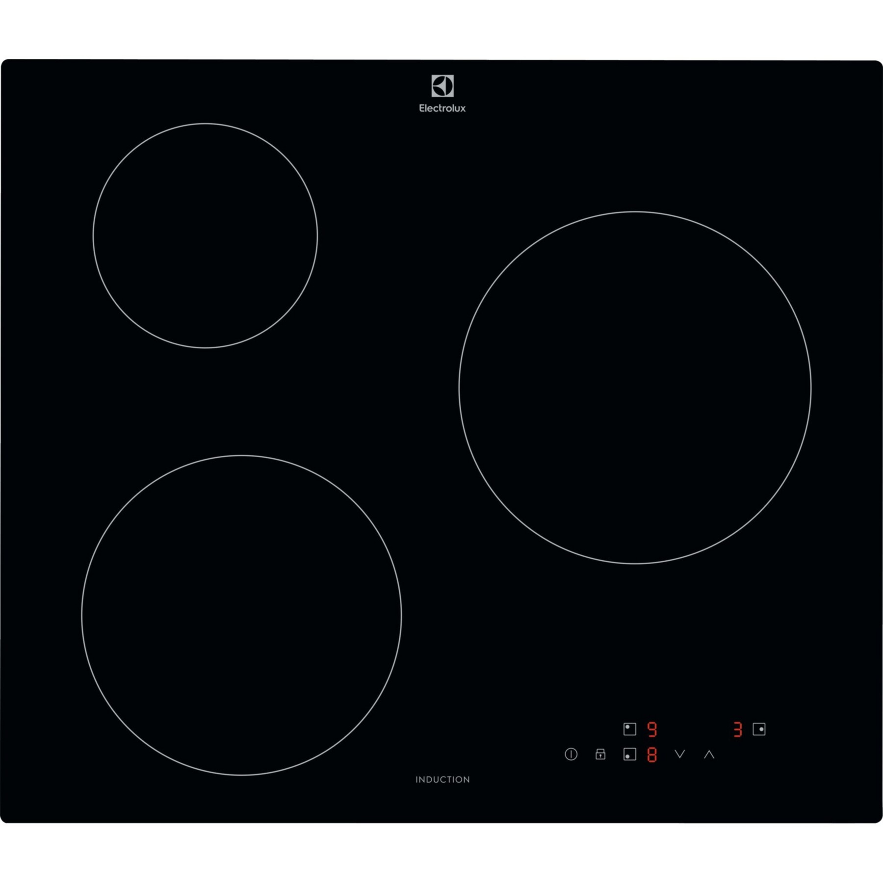 Plaque induction ELECTROLUX EIB60320CK - 3 foyers Noir 60cm