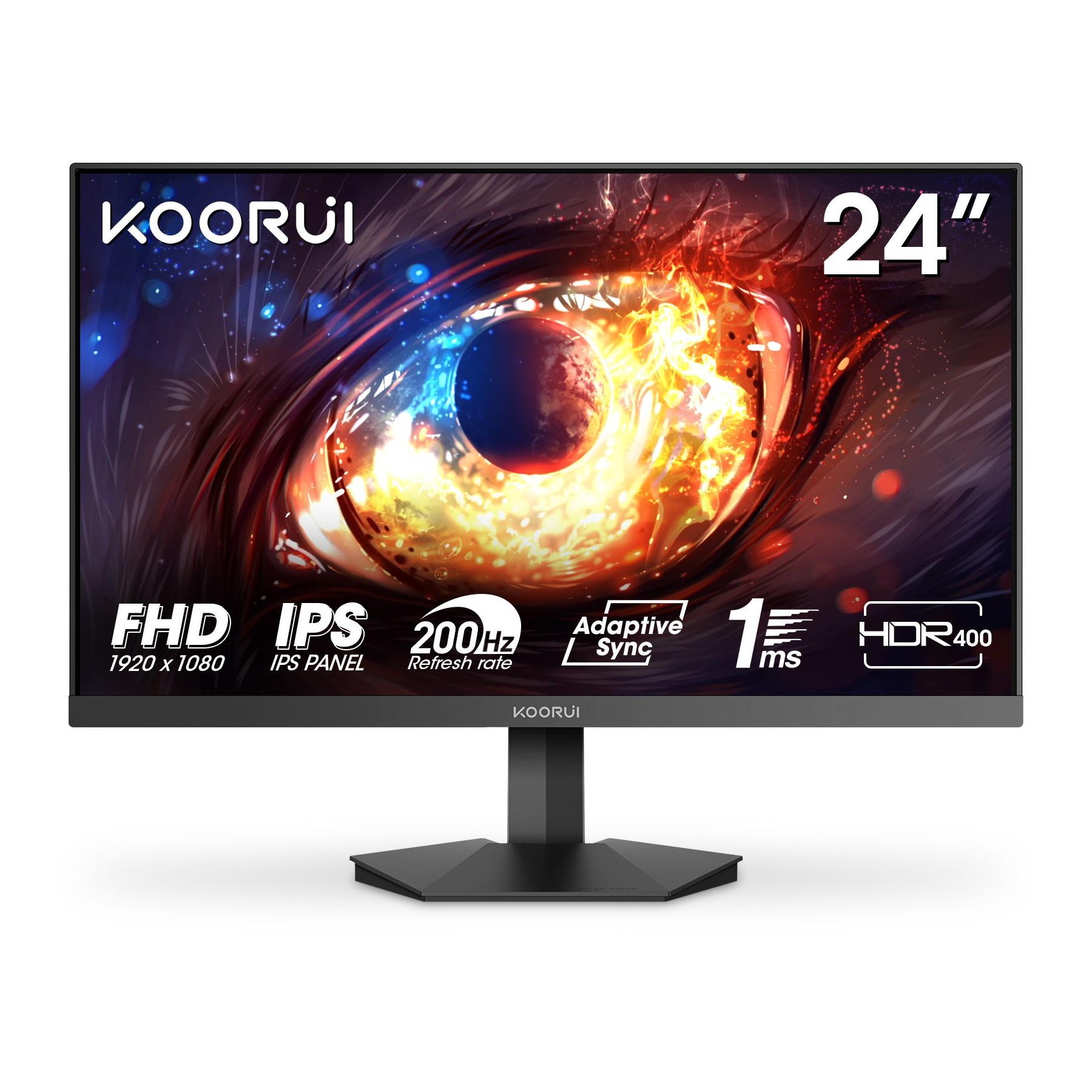 Ecran PC Gamer KOORUI G2411P 24" Full HD 200Hz IPS HDR 400