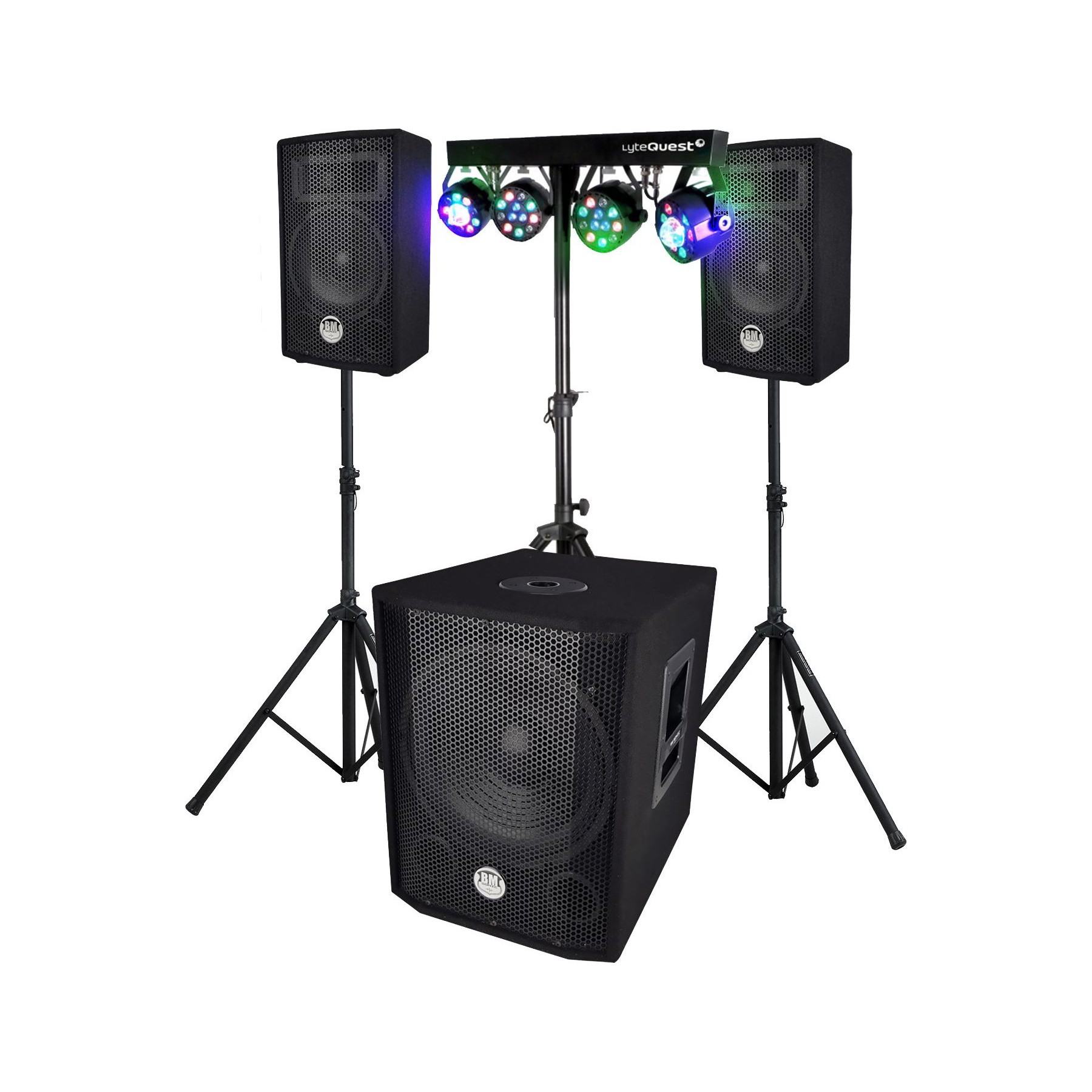 Pack sono AUDIOCLUB Pack sonorisation BMS1208, Caisson bi-am