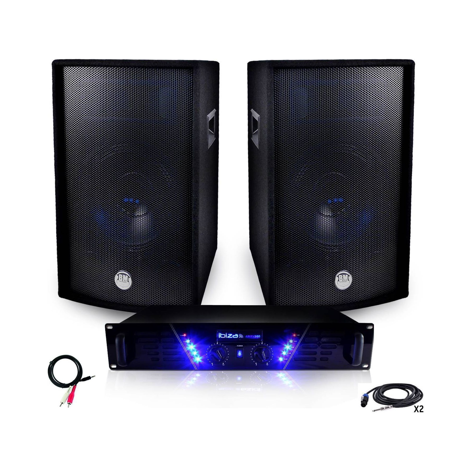 Pack sono IBIZA Pack Sonorisation Ampli AMP-300 + Encein