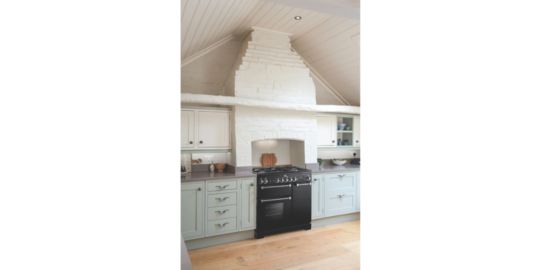 Piano de cuisson gaz FALCON KITCHENER 90 NOIR + WOK ET PLANCHA