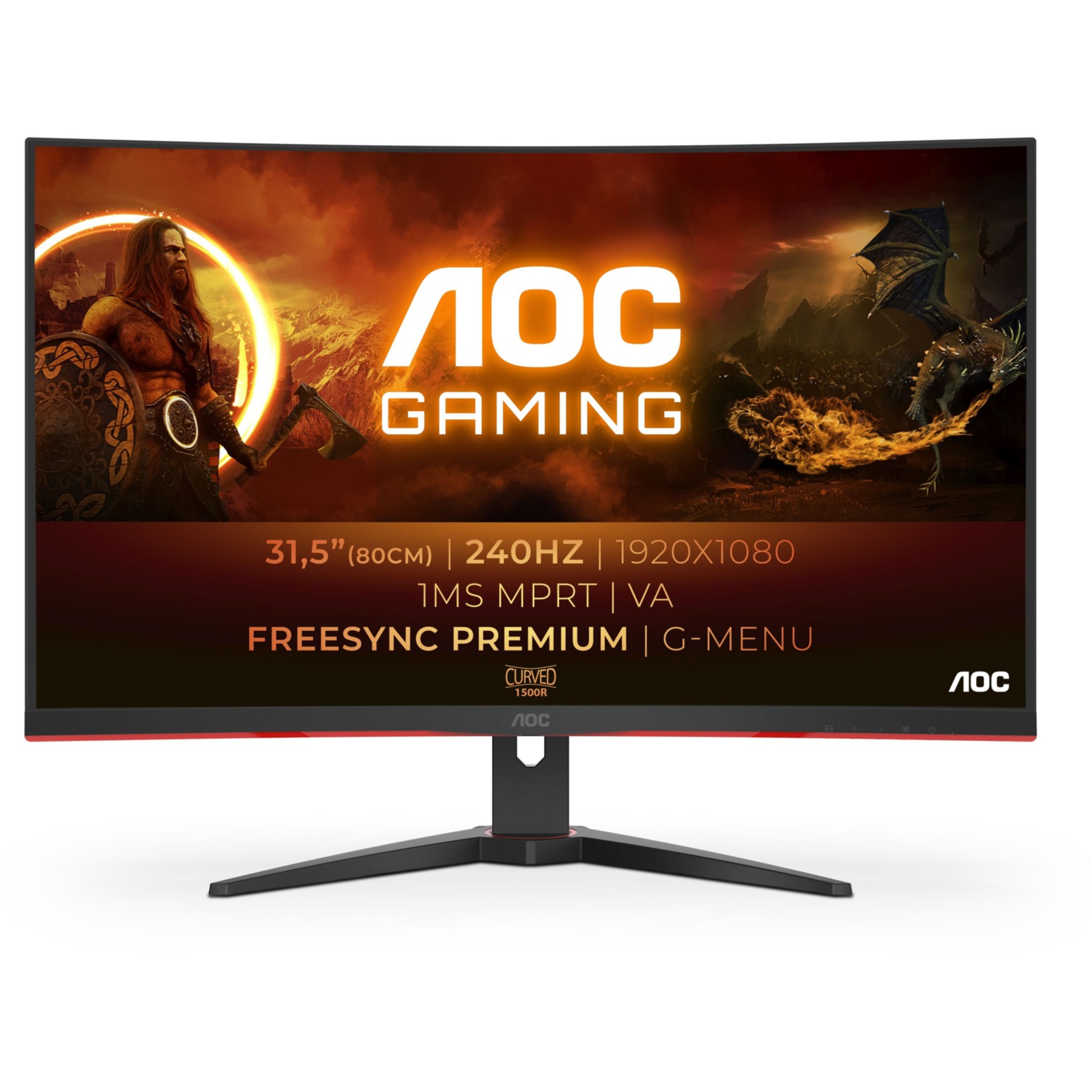 Ecran PC Gamer AOC C32G2ZE/BK