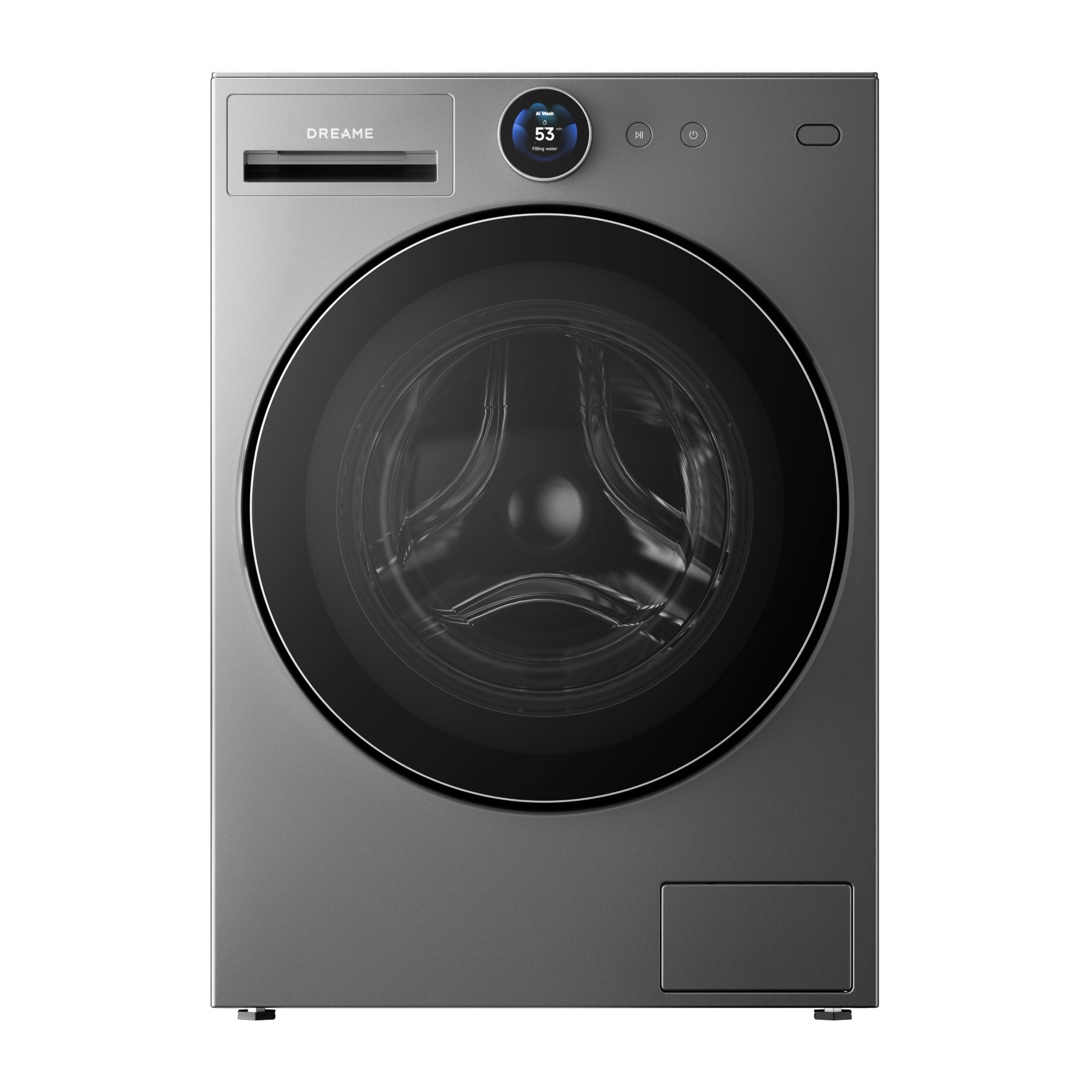 Lave linge hublot DREAME DRWASHL911KGG - 11 kg - 1400 tr/min - Classe A - Moteur induction - Autodosage - Connecté