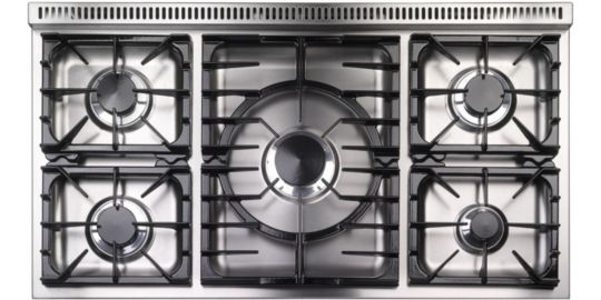 Piano de cuisson gaz FALCON Semi Pro DELUXE 110 BLEU DE CHINE NICKEL
