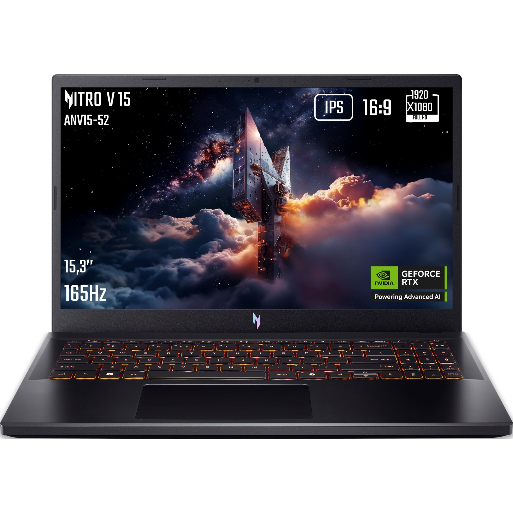 PC Gamer ACER Nitro V15 ANV15 15,6" FHD 165Hz Intel Core 7 13620H RTX 5060 32 Go RAM DDR4 SSD 512 Go
