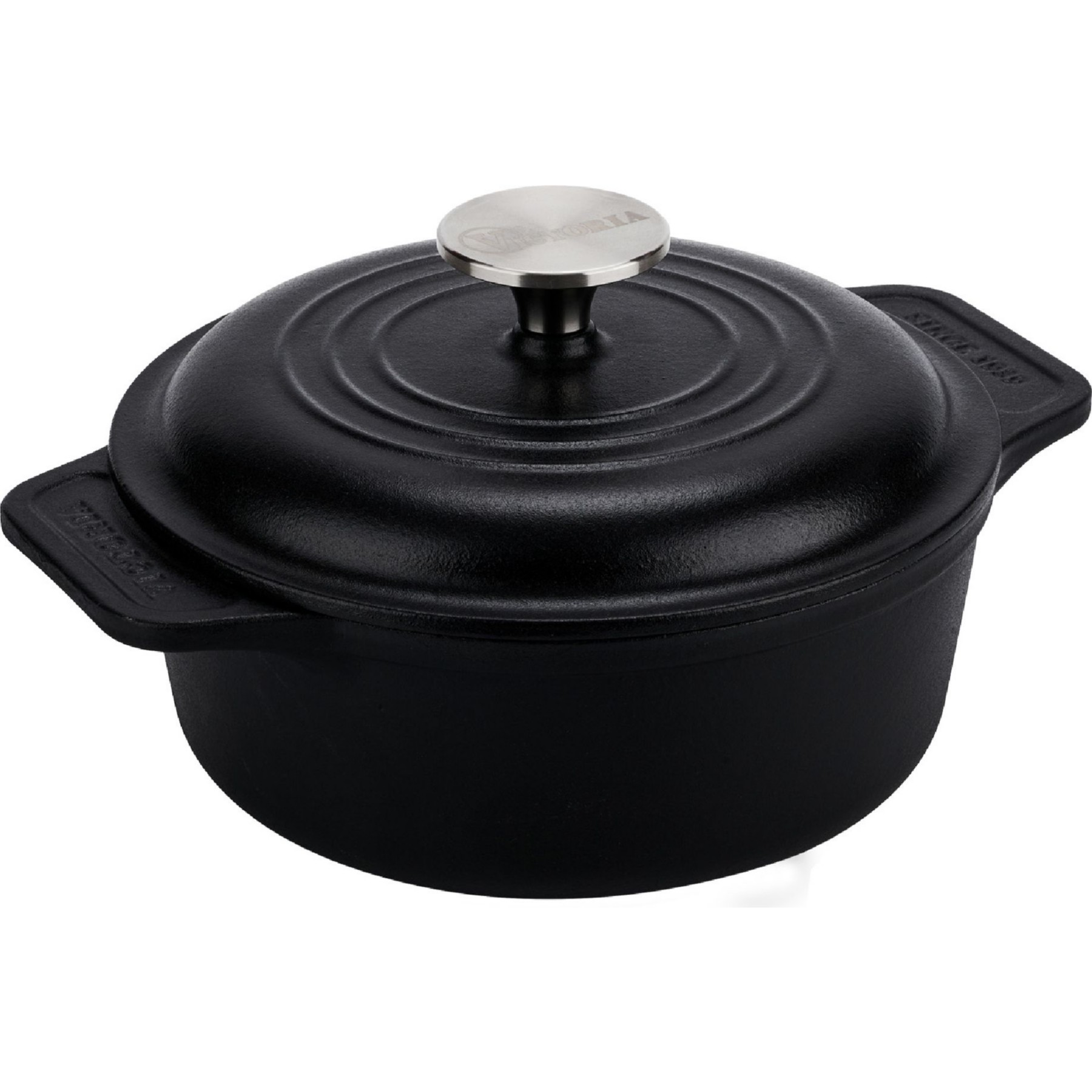 Cocotte VICTORIA COOKWARE 20 cm, Dutch Oven 1,9L,Sans PTFE et PFOA