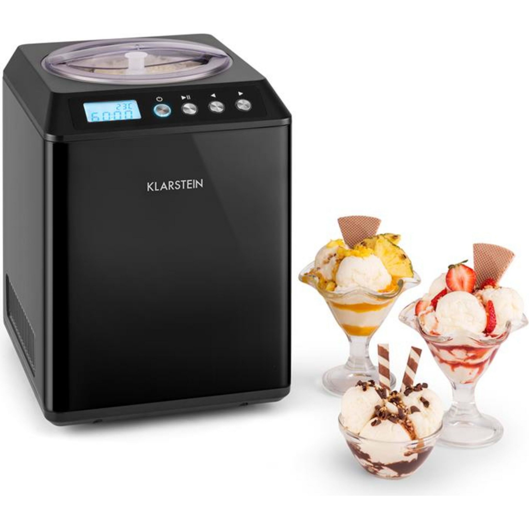 Sorbetière KLARSTEIN Vanilly Sky Family 250W 2,5 litres noir
