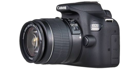 Appareil photo Reflex CANON EOS 2000D+EF-S 18-55 IS II+Etui+SD16Go