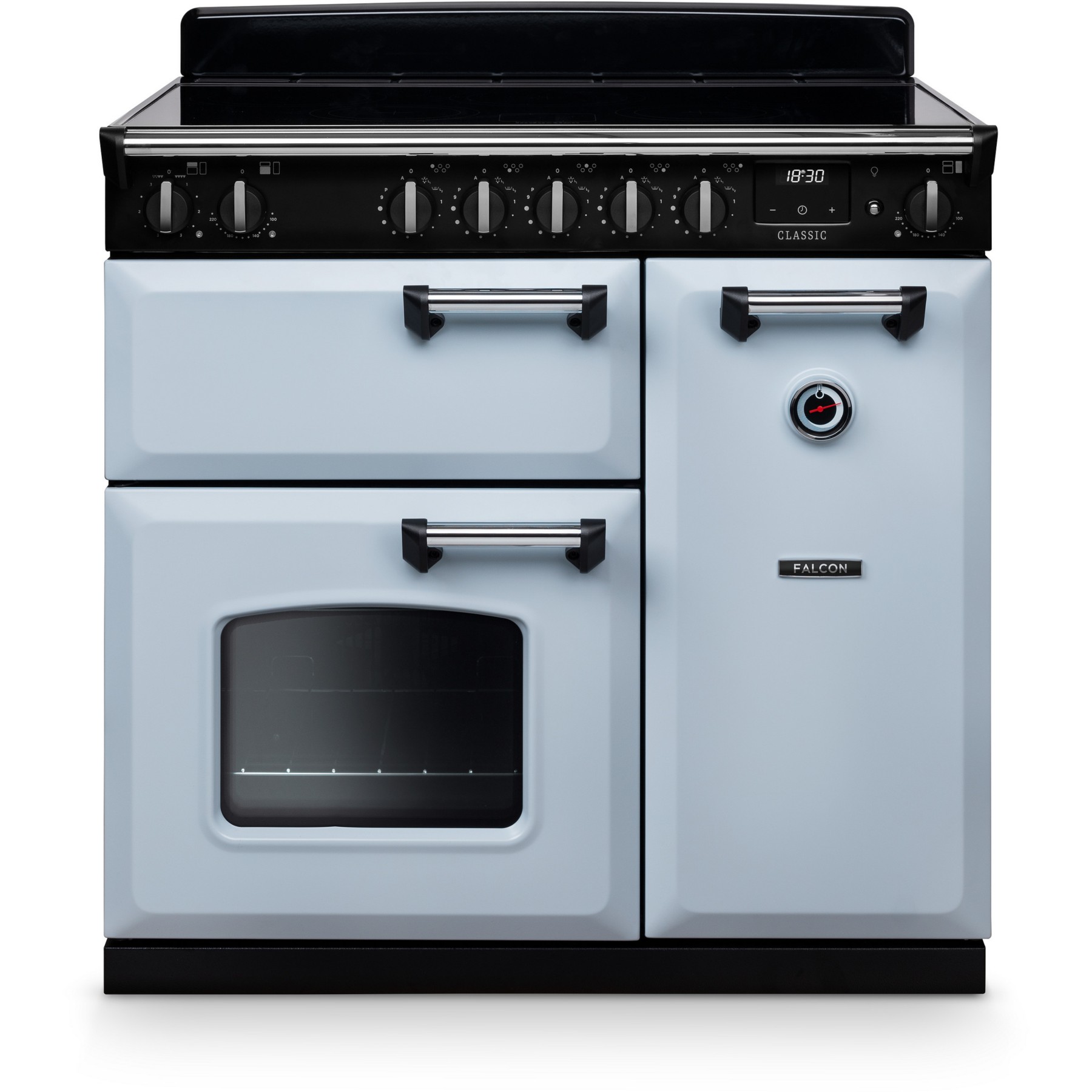 Piano de cuisson induction FALCON NGC TAB IND 90 CM BLEU PASTEL CHROME