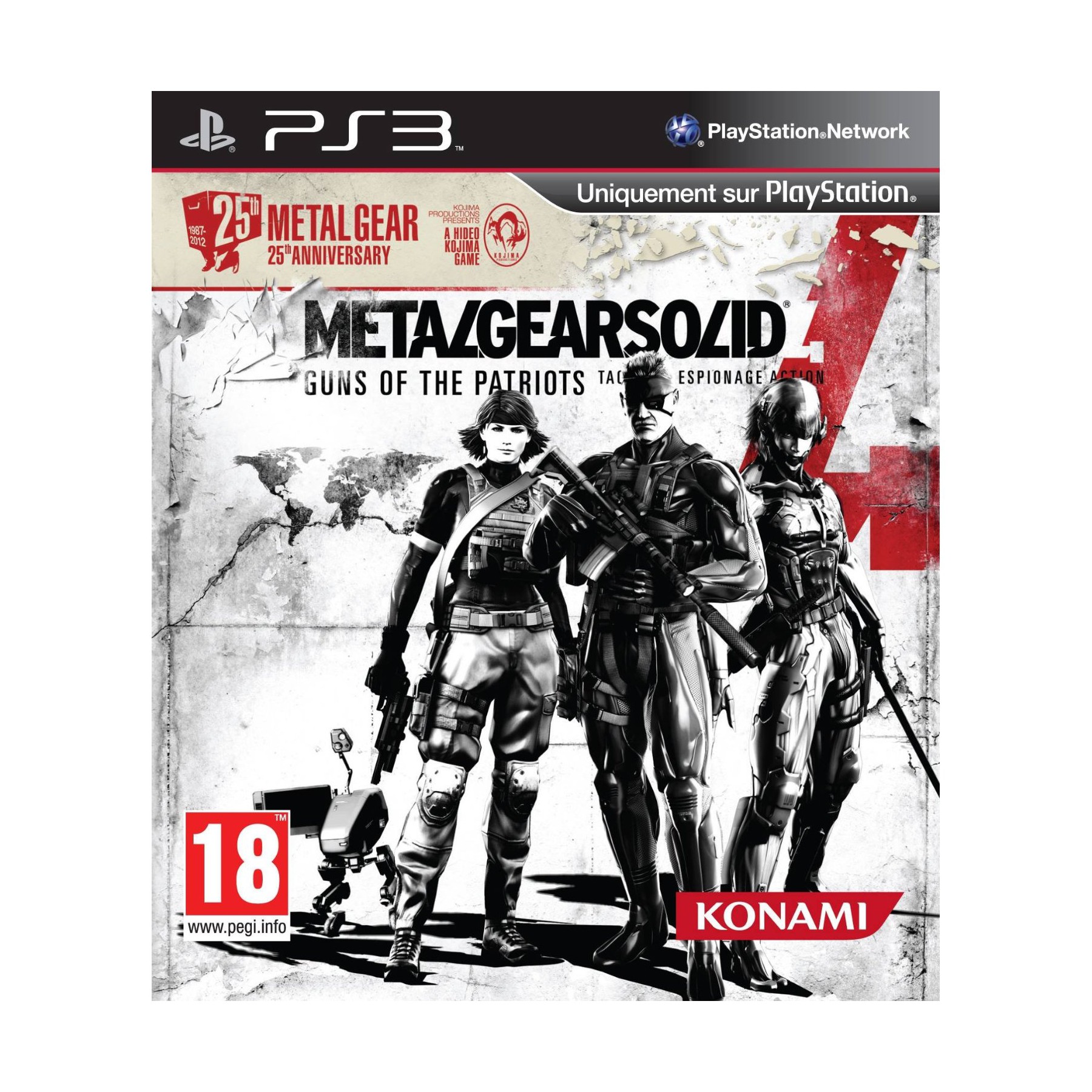 Jeu PS3 KONAMI Metal Gear Solid 4 Edition 25 ans Reconditionné