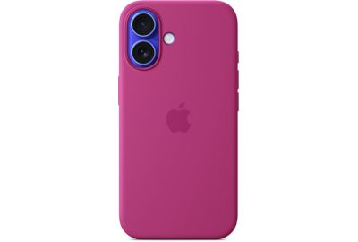 Coque APPLE iPhone 16 MagSafe Fuchsia silicone