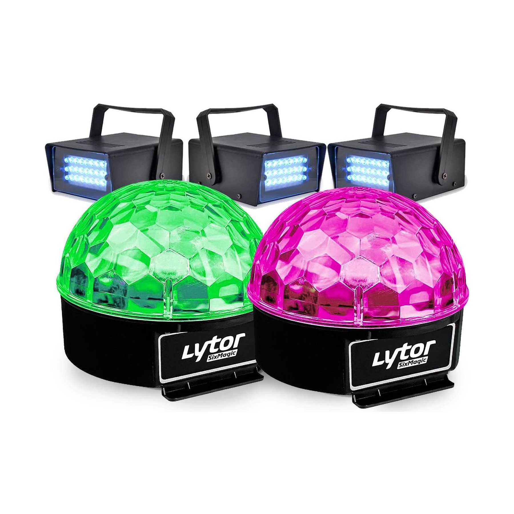 Jeu de lumières LYTOR Pack Soirée FIESTA 2 SIXMAGIC + 3 LED ST