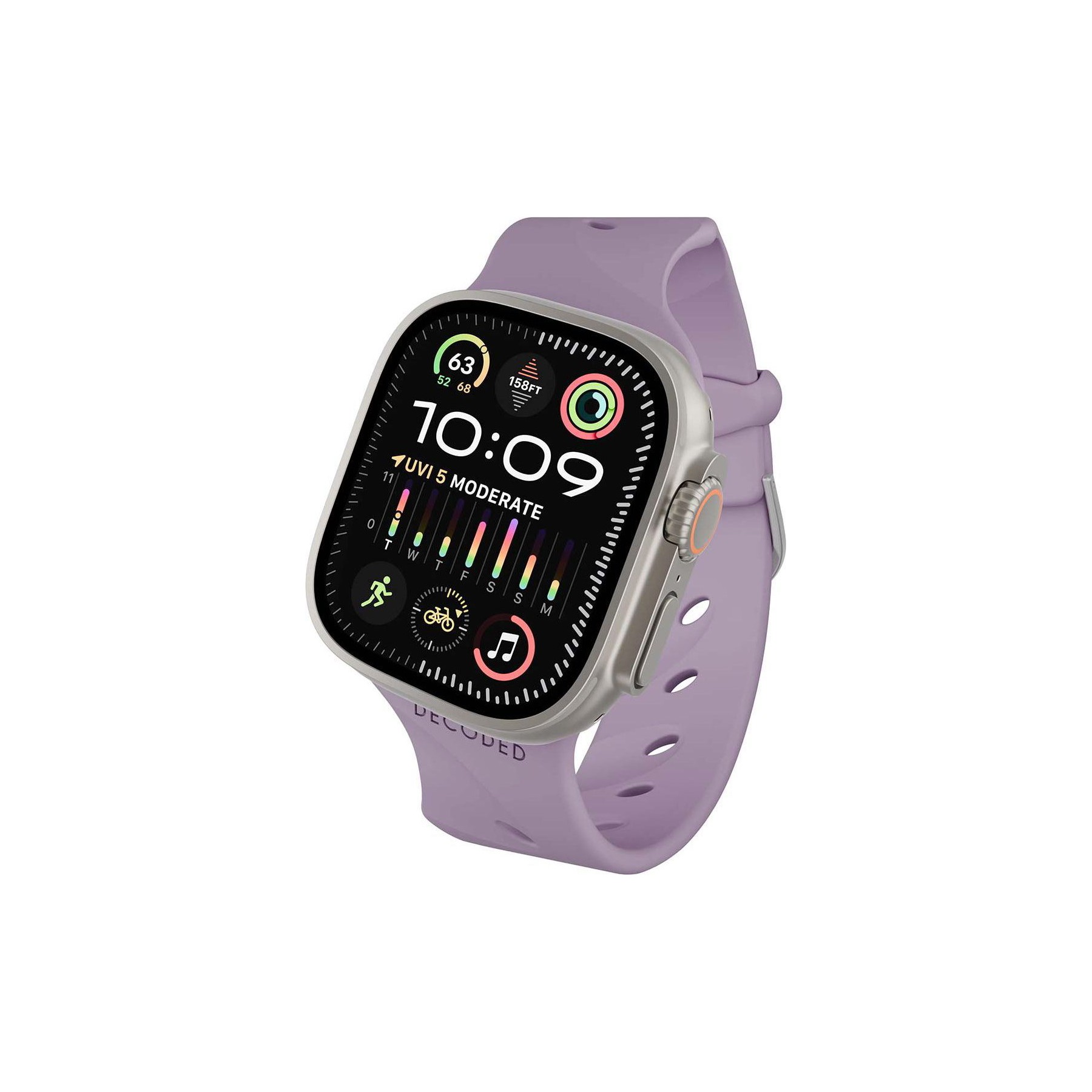 Bracelet DECODED pour Apple Watch 38 à 42mm en Silicone