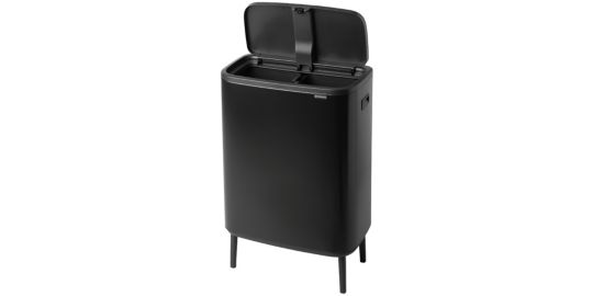 Poubelle manuelle BRABANTIA Bo Touch Bin Hi 2x30L Matt Black