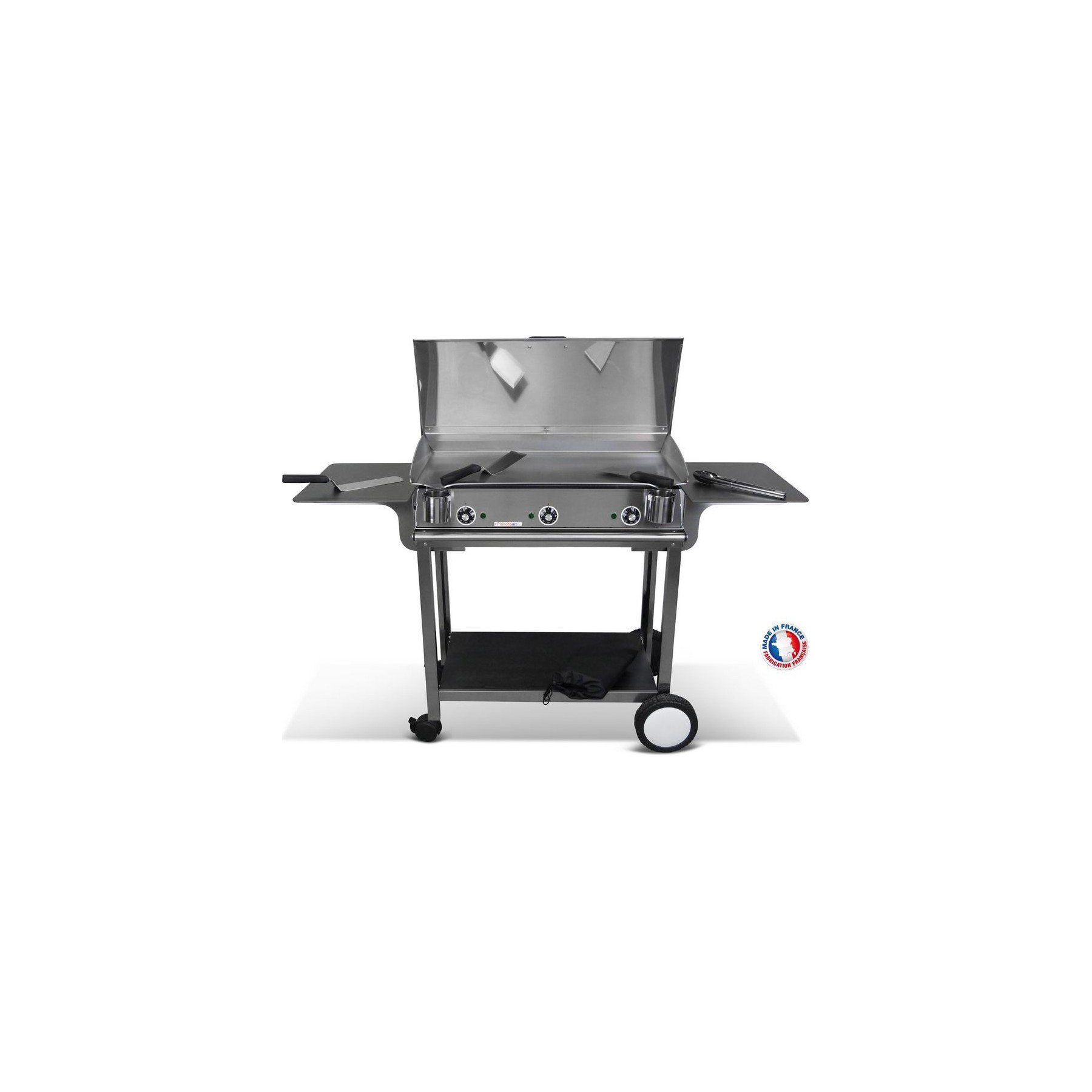 Plancha électrique PLANCHAELEC Pack LUX 830 INOX - CHARIOT RIVOLI