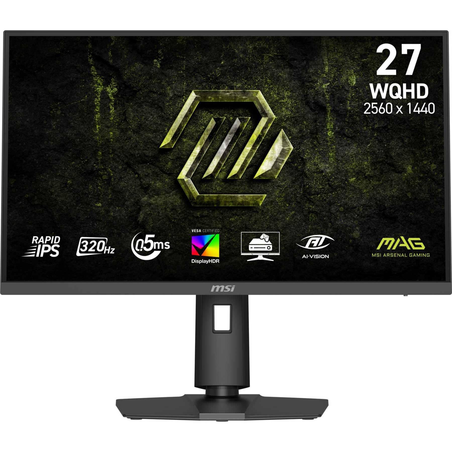 Ecran PC Gamer MSI MAG 274QPF 27" Fast IPS WQHD 320 Hz HDR 2x HDMI 2.1
