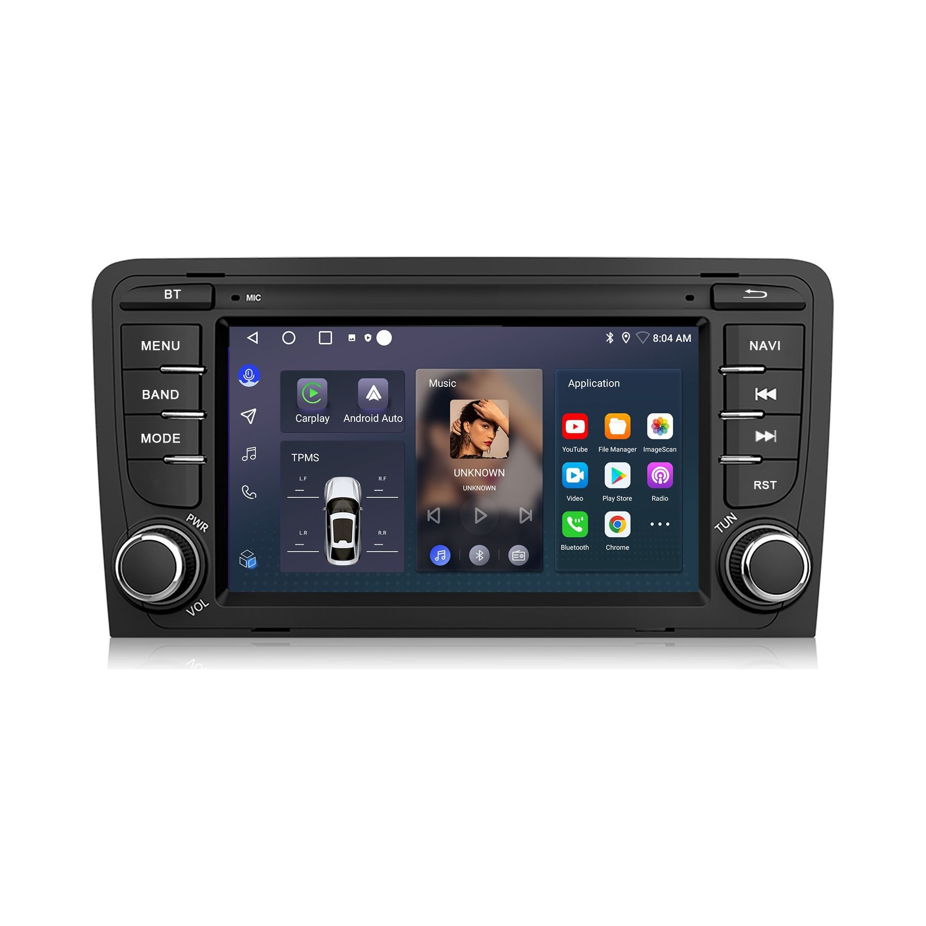 Autoradio connecté JUNSUN Pour AUDI A3 8P 2003-2012 2+64G Carplay