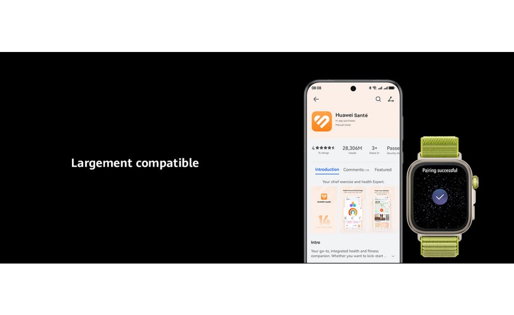 Montre connectée HUAWEI Watch Fit 4 Pro Noir