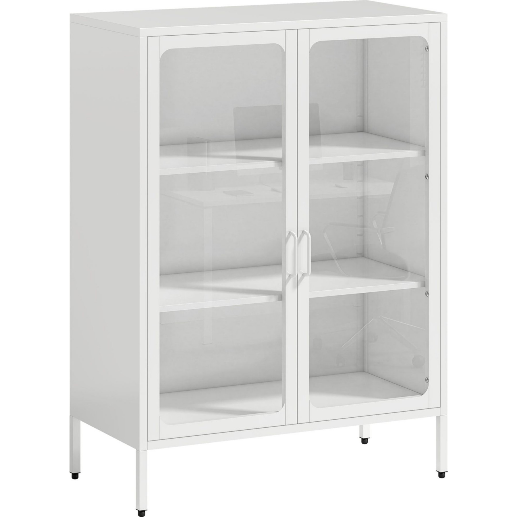 Armoire HELLOSHOP26 Armoire de bureau 80 x 40 x 110 cm étagè