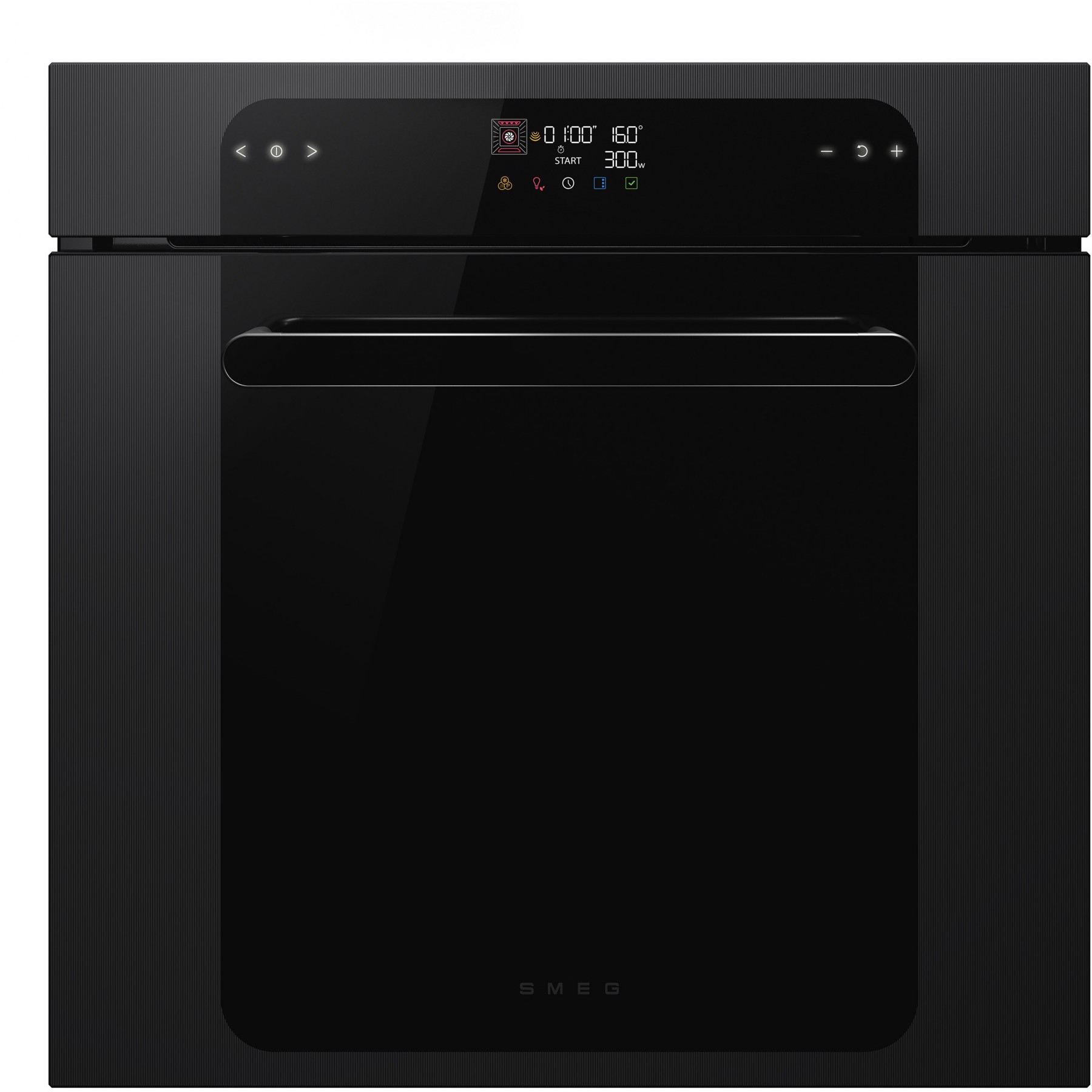 Four micro onde combiné SMEG SO6202M2B - Combiné micro-ondes - Hydrolyse - Porte froide - Rails télescopiques