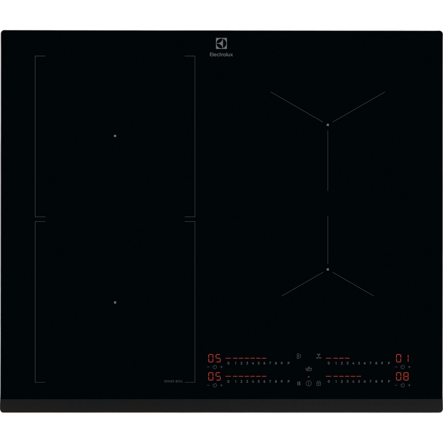 Plaque induction ELECTROLUX EIS62453 - Anti-débordement SenseBoil 4 foyers
