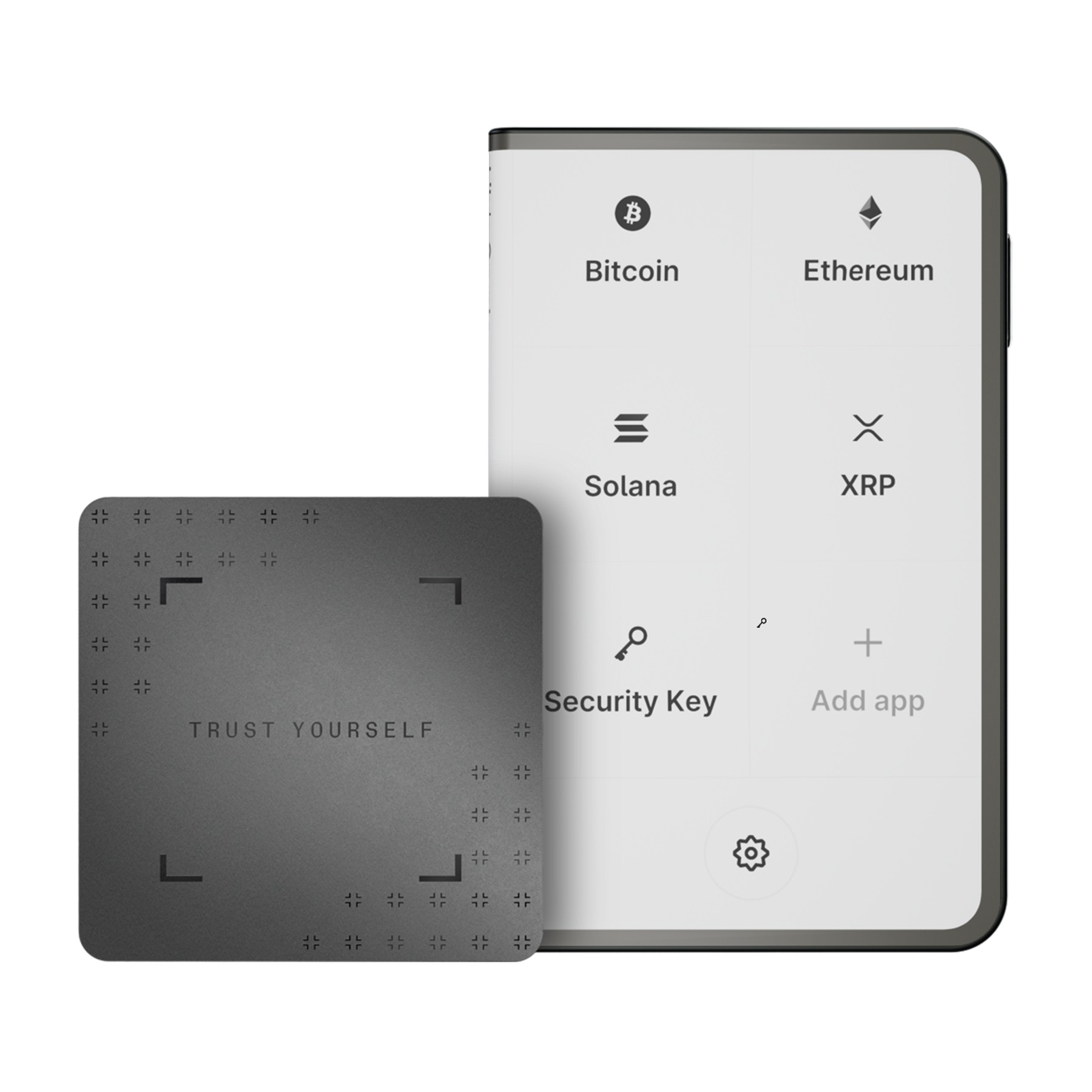 Crypto wallet LEDGER Stax Recovery key Noir