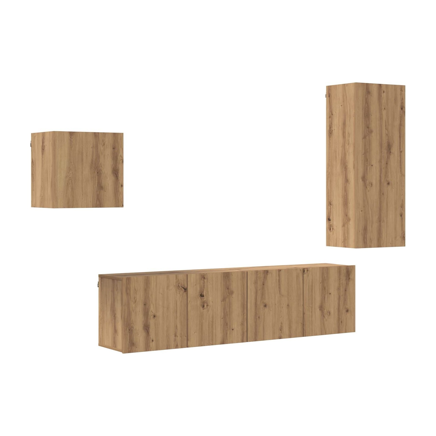 Meuble TV HELLOSHOP26 Meuble TV mural moderne 40,5 x 30 x 102