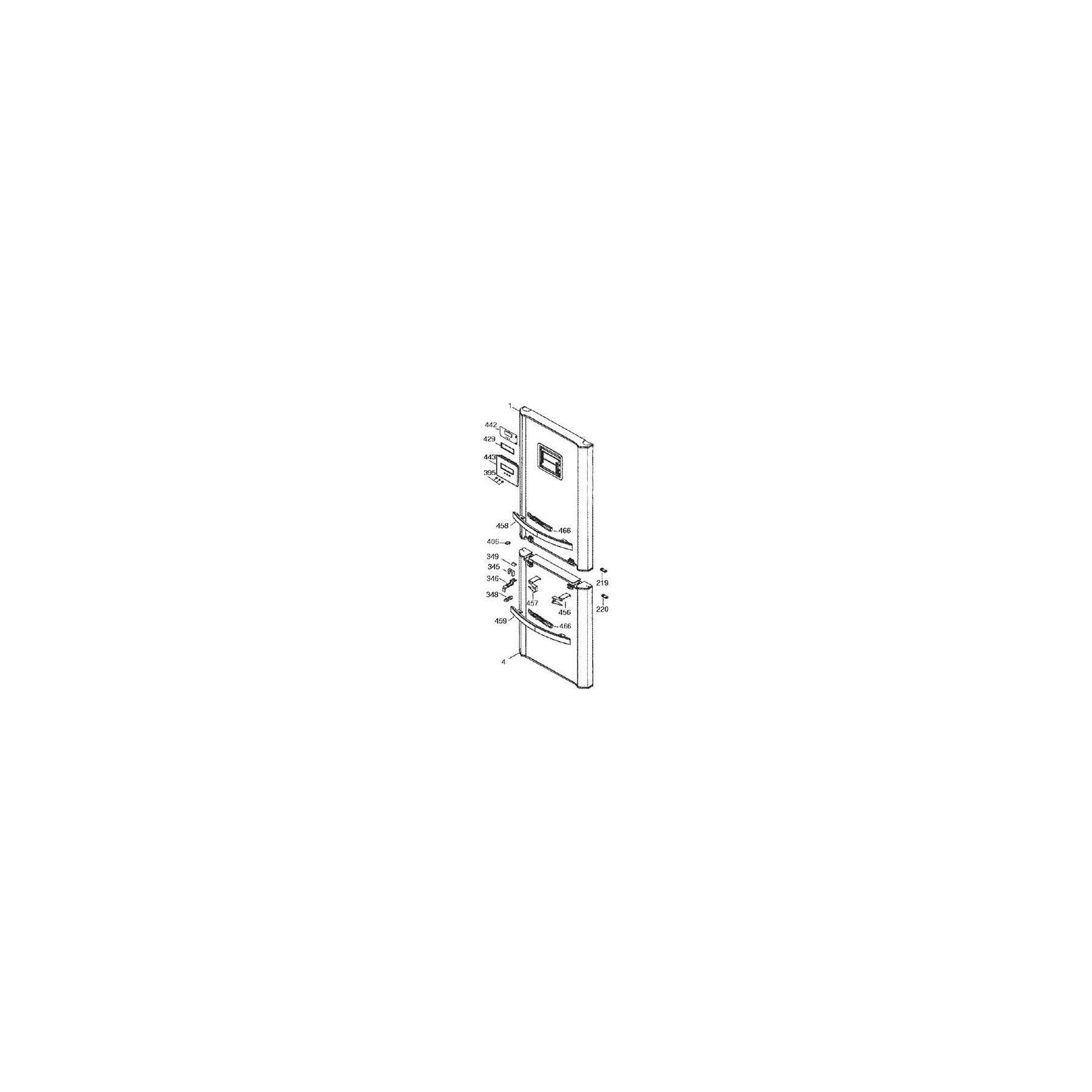 Porte THOMSON porte refrigerateur rep 1