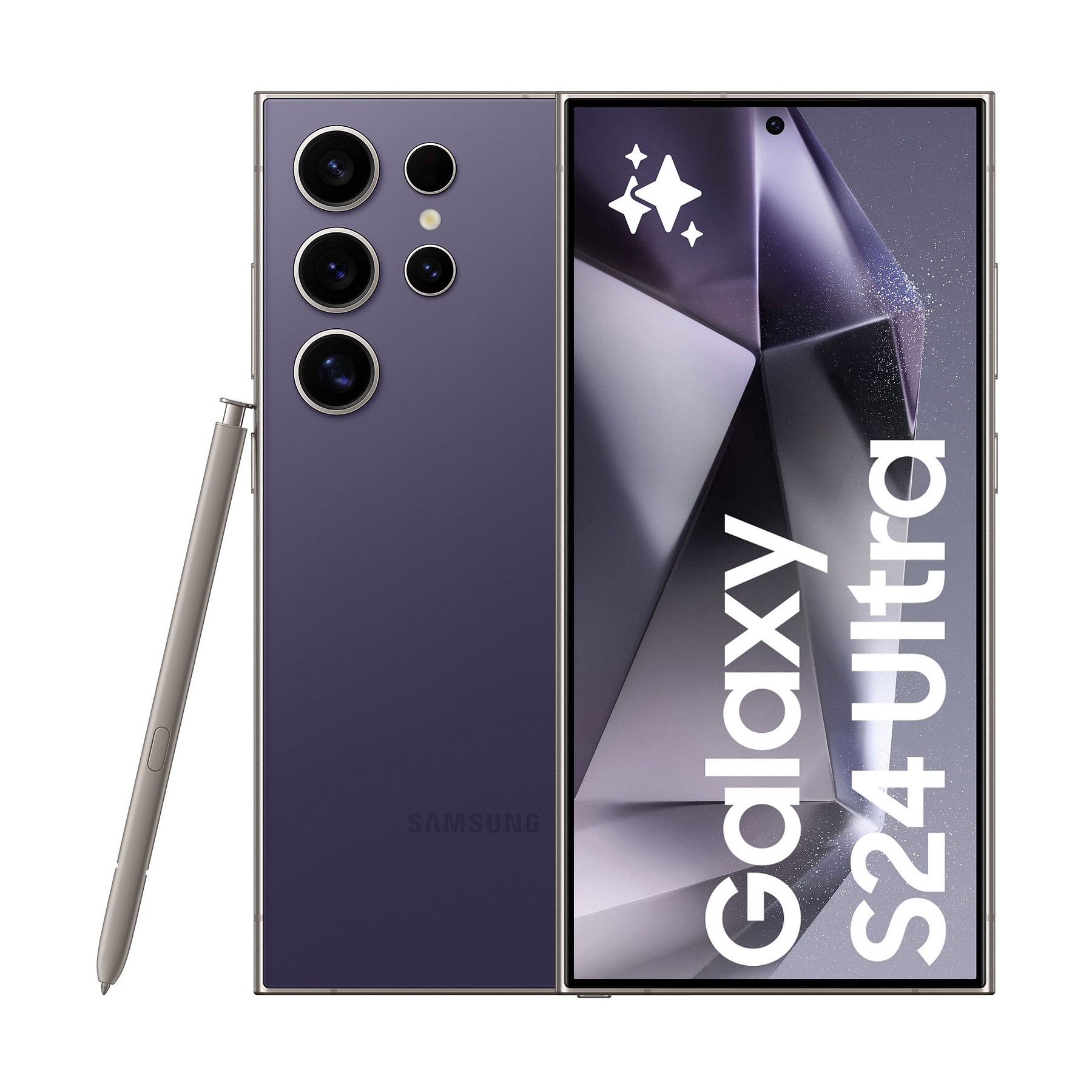 Smartphone SAMSUNG Galaxy S24 Ultra Violet 256Go Excellent État avec Batterie Neuve - Reconditionné