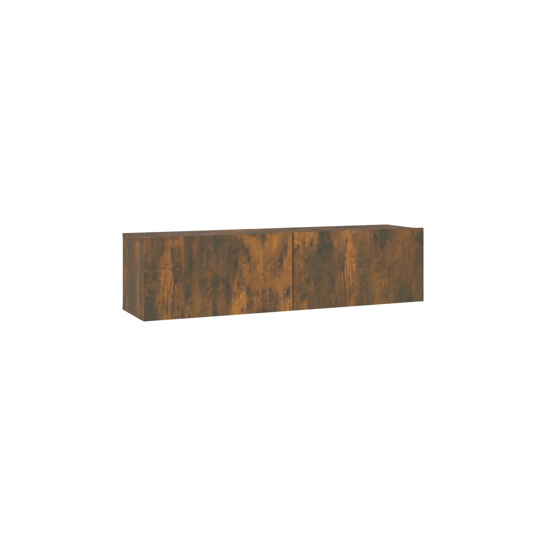 Meuble TV HELLOSHOP26 Armoire murale TV chêne fumé 120 x 30 x