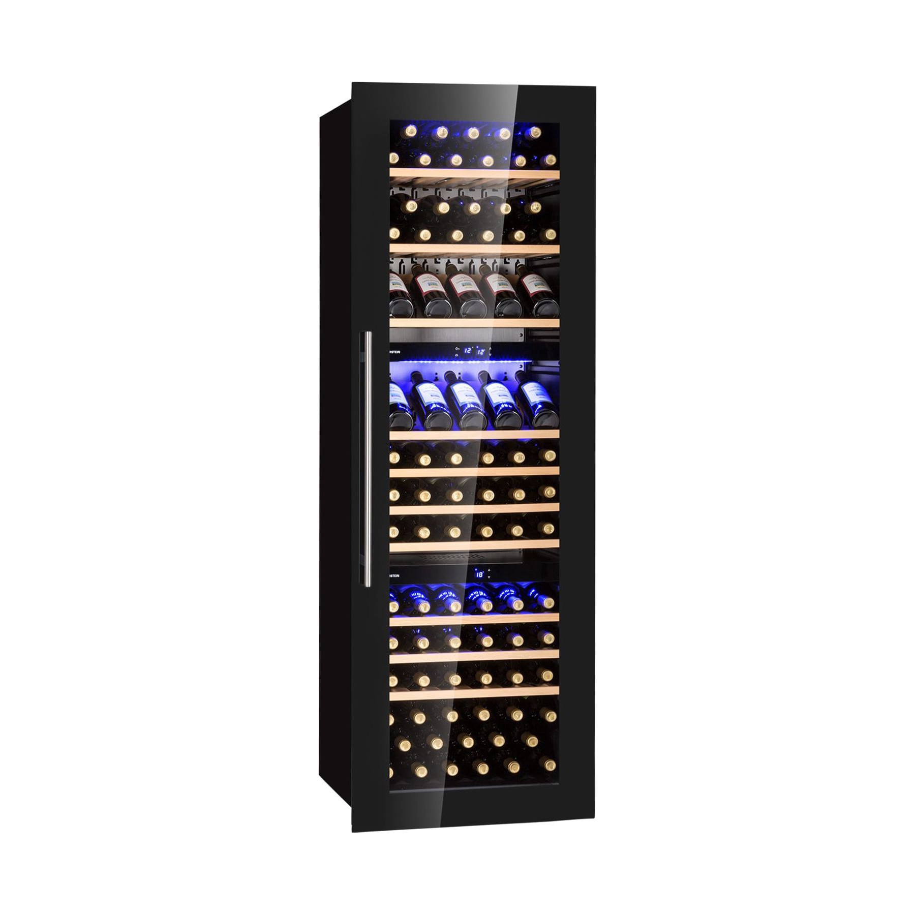 Cave à vin polyvalente KLARSTEIN Vinsider 89 Built-In 5-18°C Bois