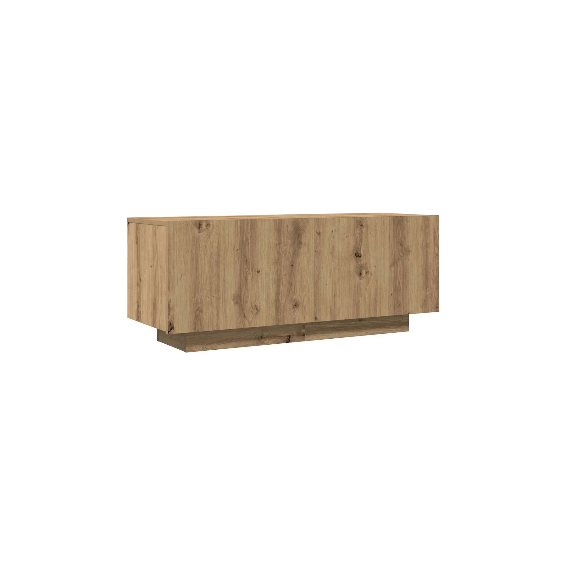 Meuble TV HELLOSHOP26 Meuble TV en bois d'ingénierie chêne art