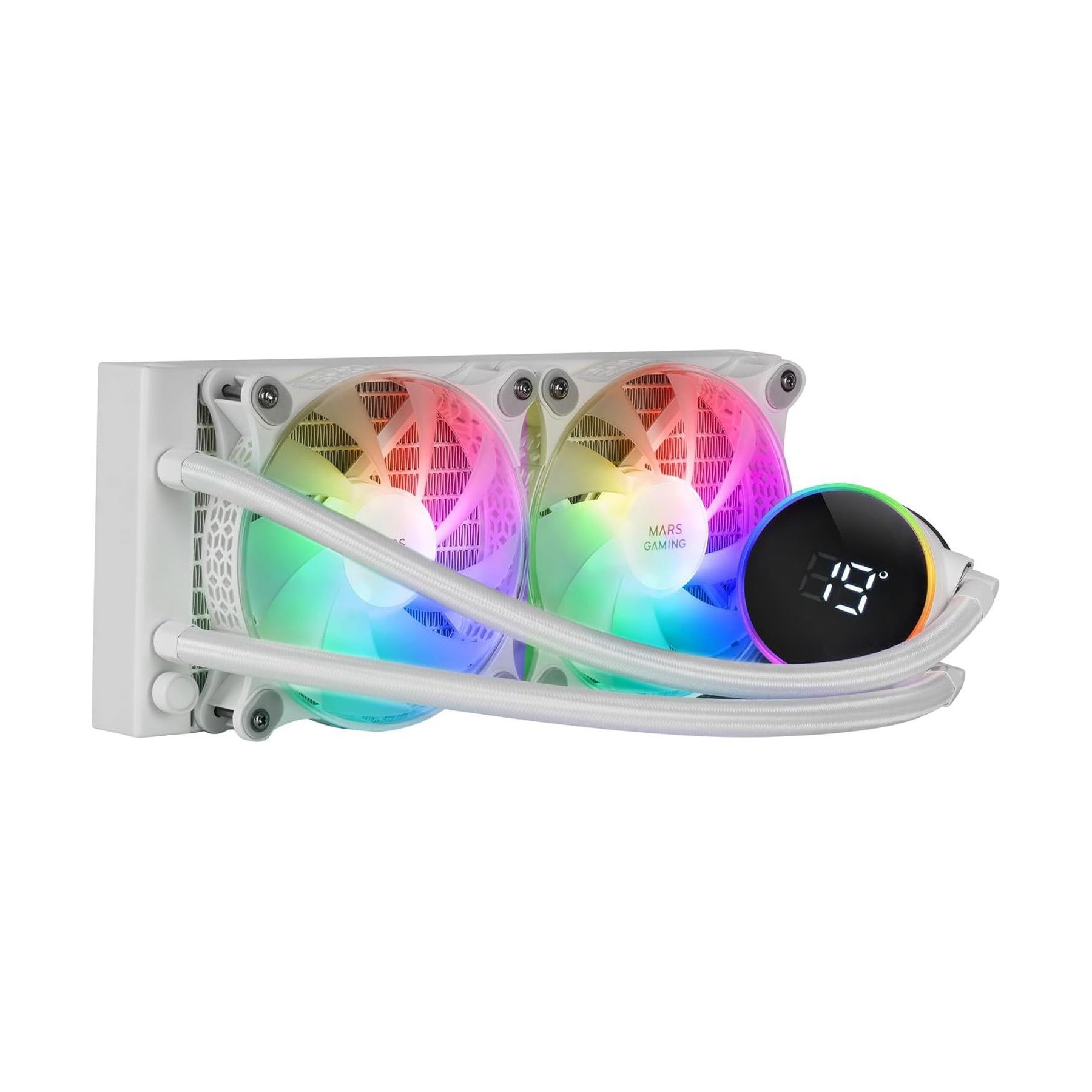 Kit de refroidissement MARS GAMING ML-LCD - 240 mm Blanc