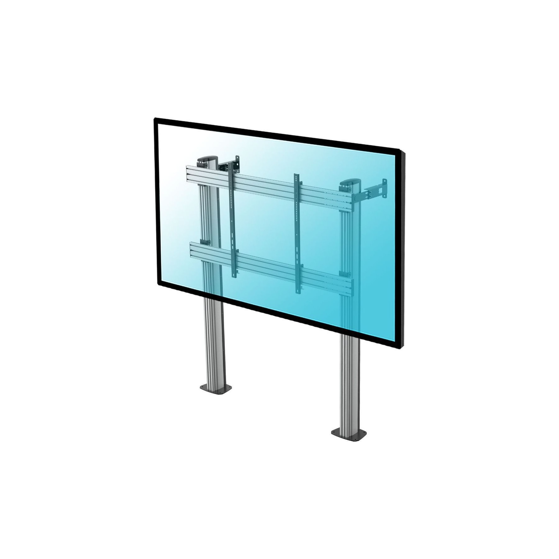 Pied TV KIMEX Support de Sol pour écran TV 70"-120"