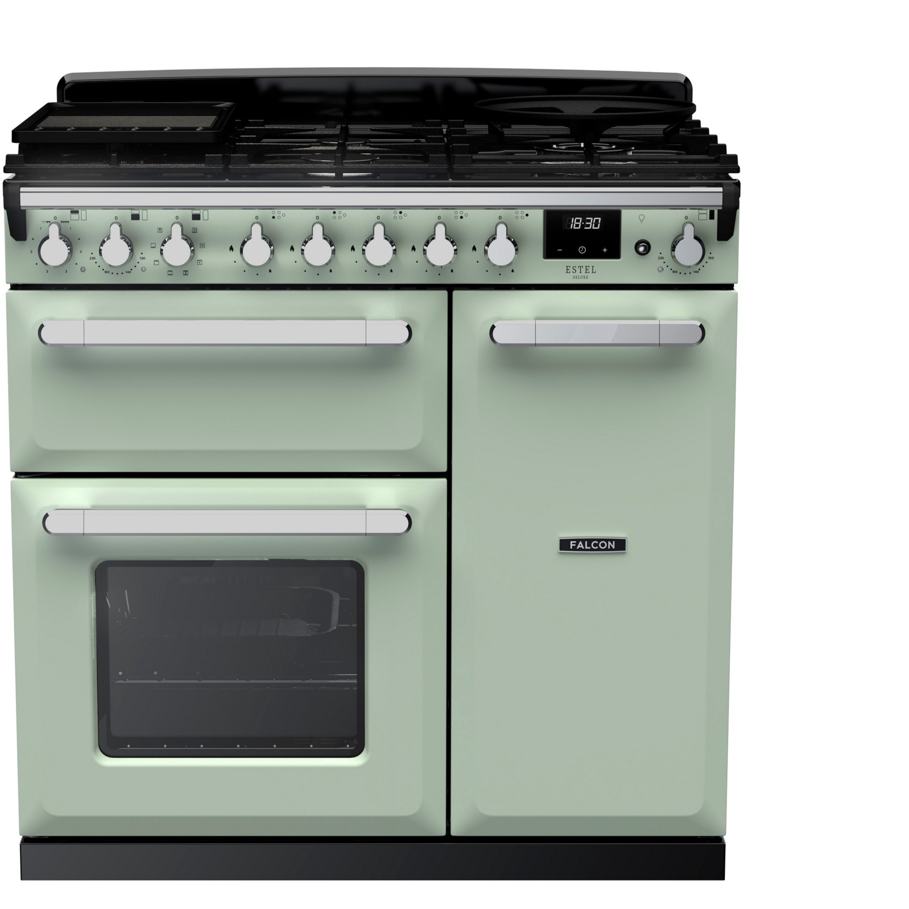 Piano de cuisson gaz FALCON ESTEL DELUXE TAB GAZ 90 CM VERT PASTEL C