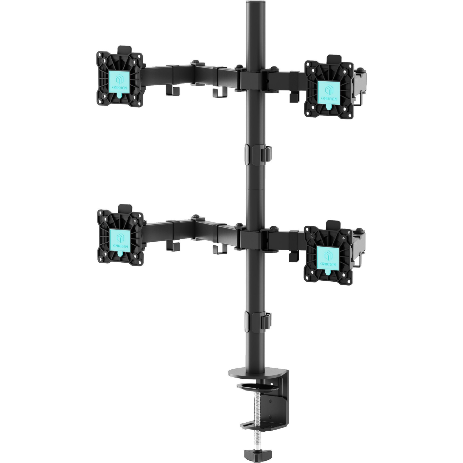 Support écran PC ONKRON 4 Moniteurs 13–32, 8 kg, D421E-B Noir