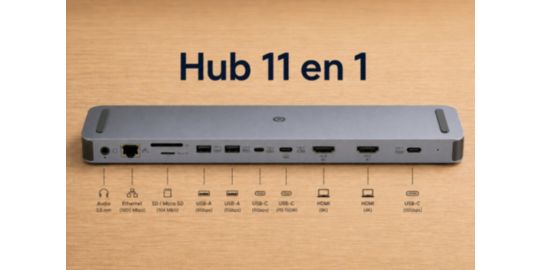 Hub ESSENTIELB 11 en 1 8k