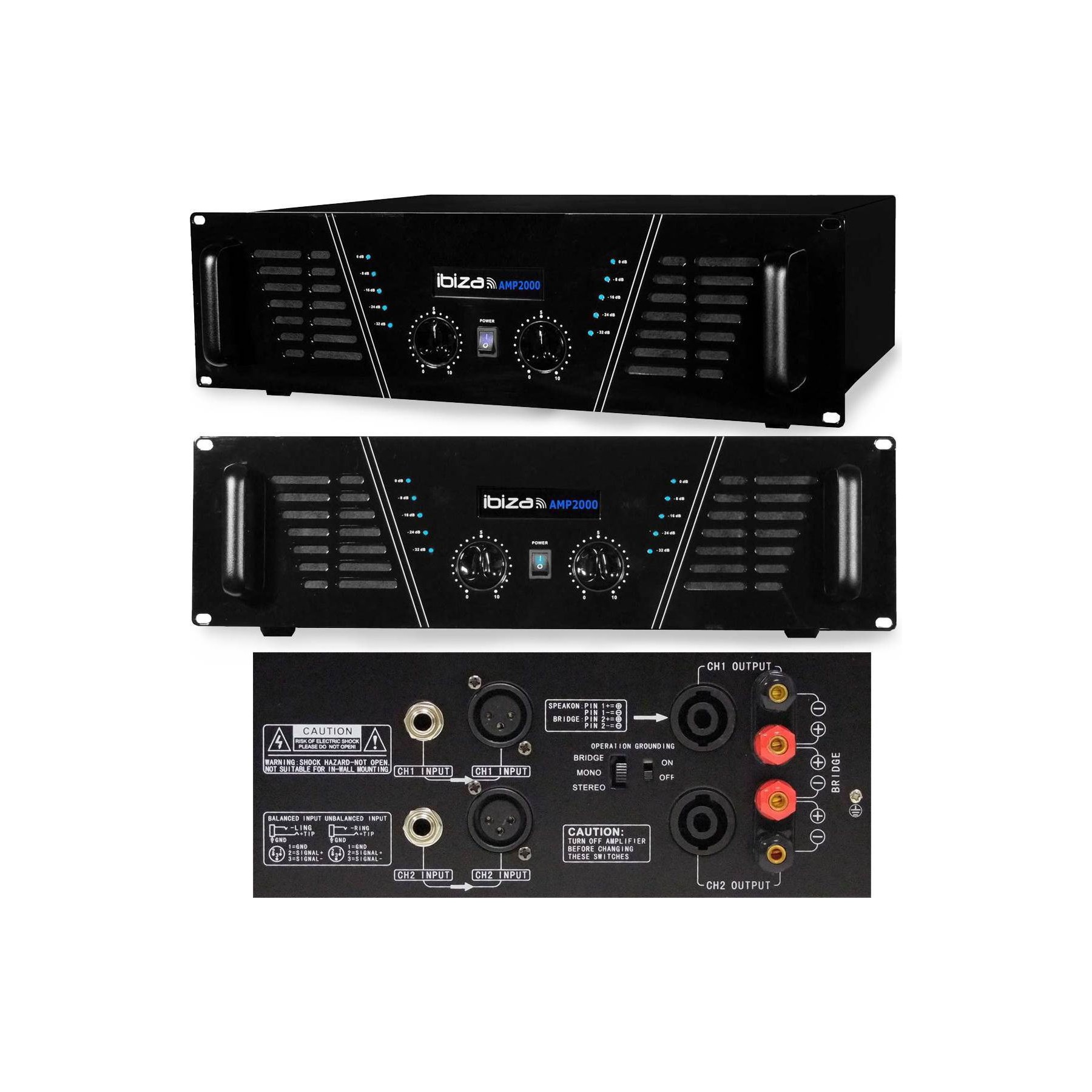 Pack sono IBIZA AMP-2000 2x1500w