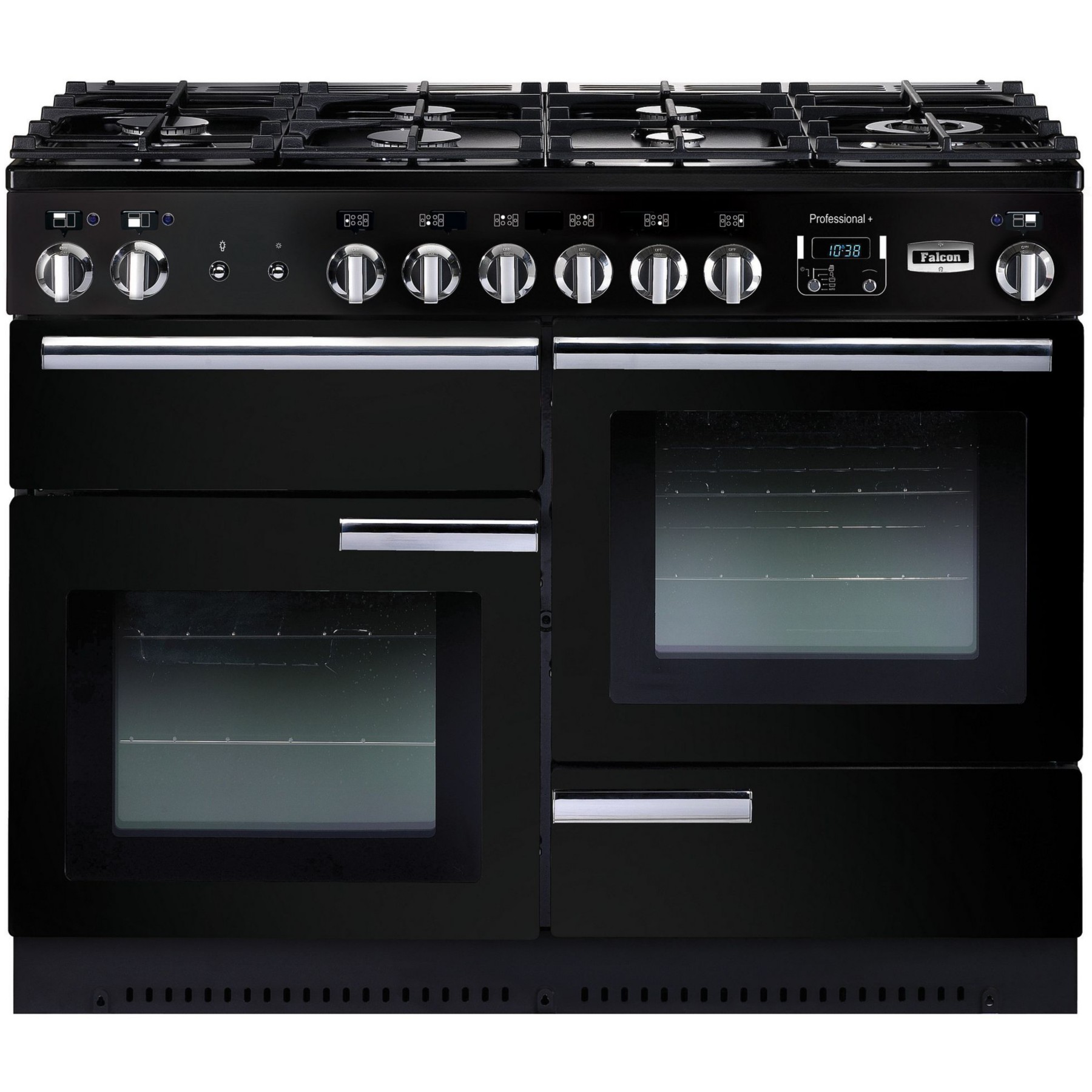 Piano de cuisson gaz FALCON PROFESSIONAL + 110 MIXTE NOIR CHROME
