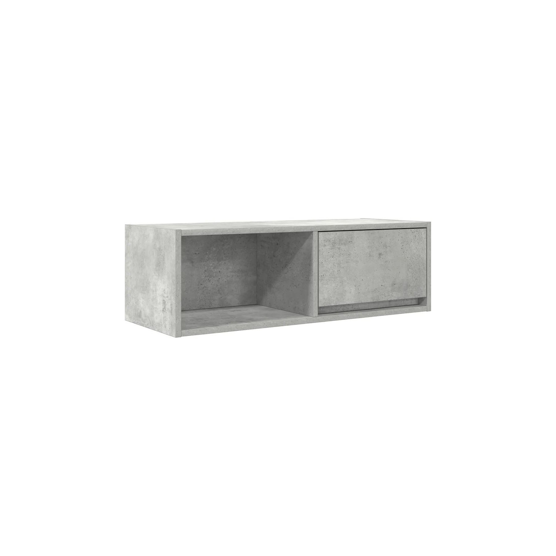 Meuble TV HELLOSHOP26 Meuble TV mural peu encombrant avec gran