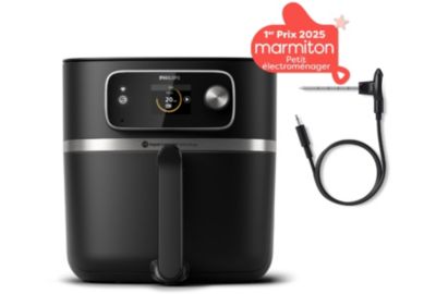 Airfryer PHILIPS HD9880/90 friteuse sans huile connectée Noir, Série 5000 8.3L