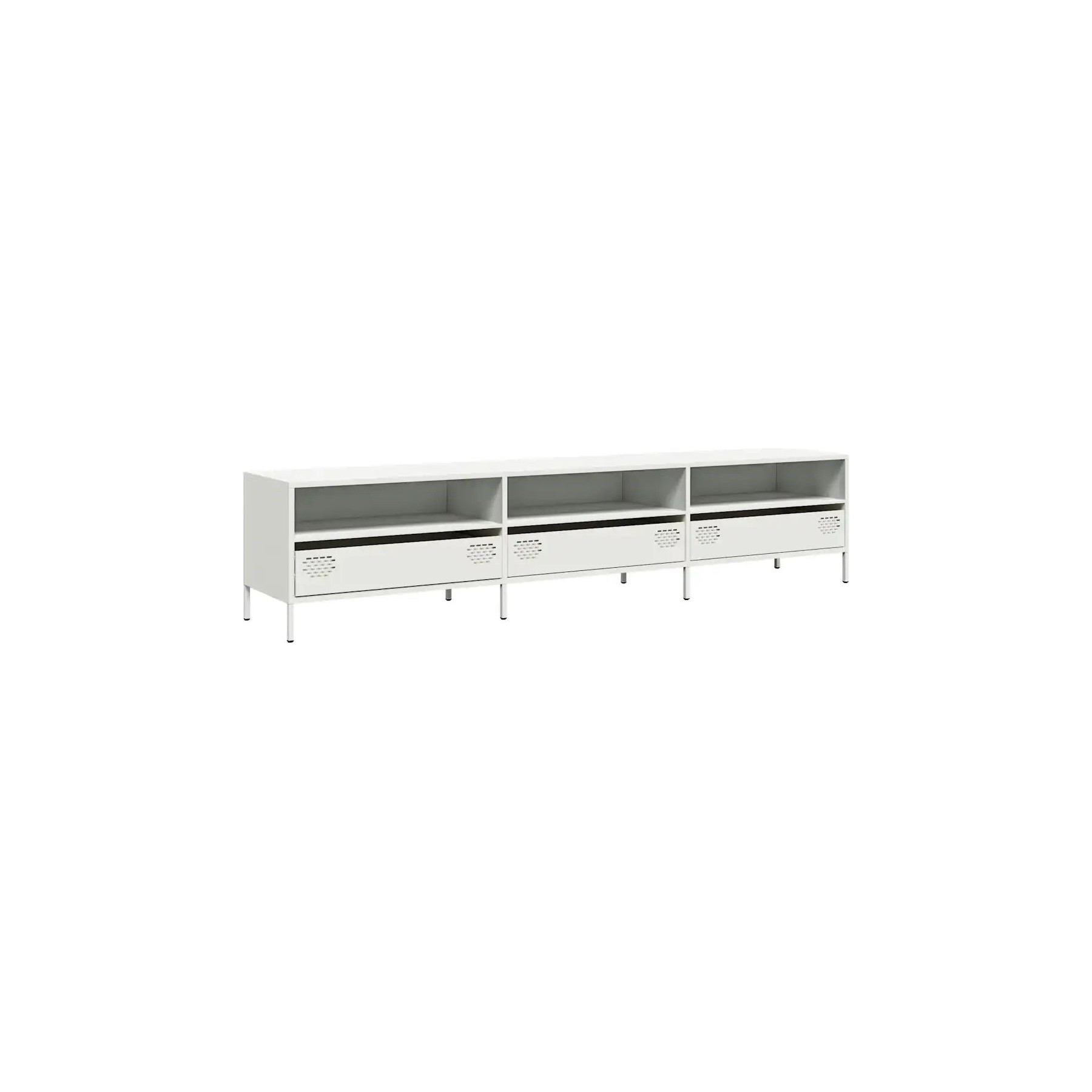 Meuble TV HELLOSHOP26 Meuble TV design industriel 202 x 39 x 4