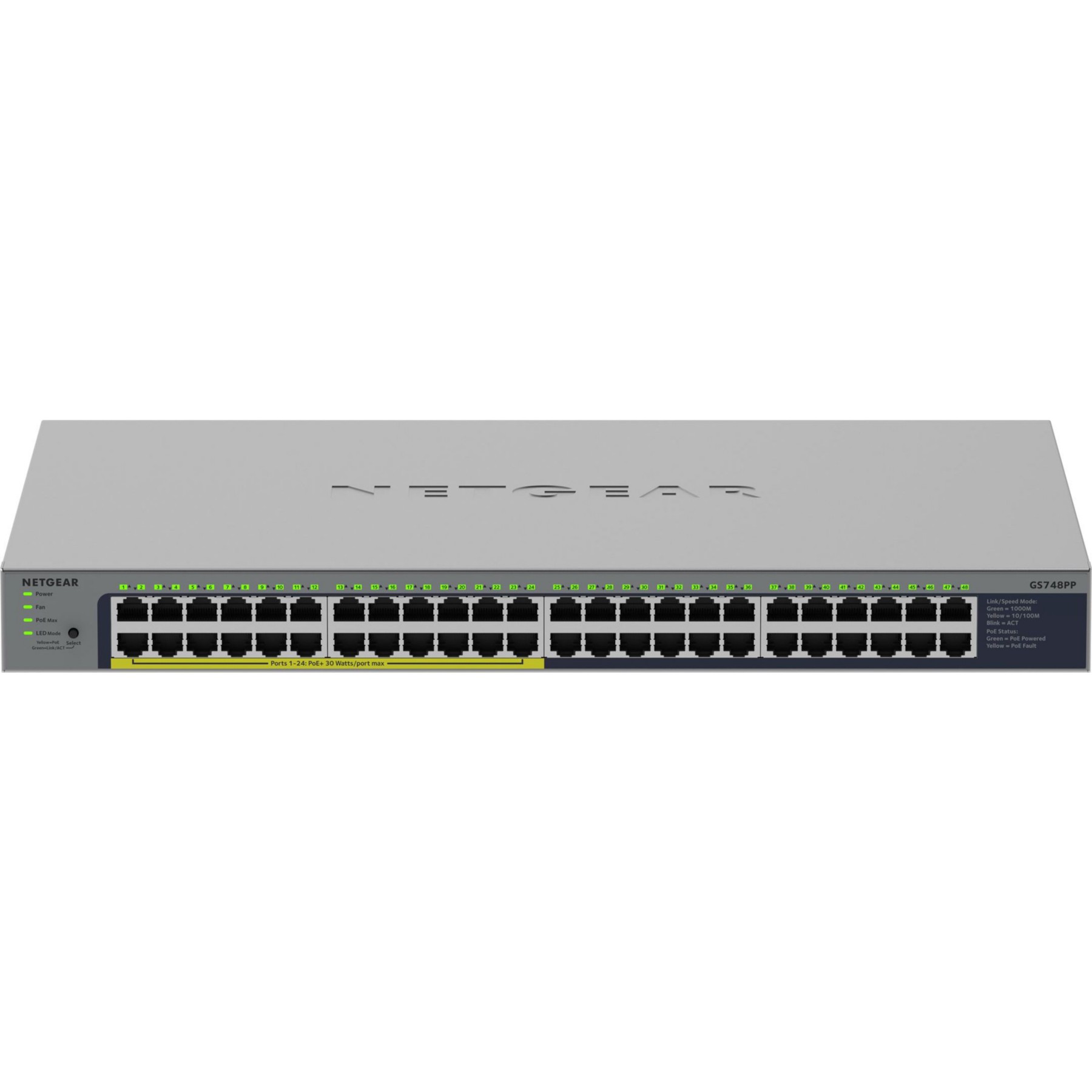 Hub USB C NETGEAR GS748PP-100EUS