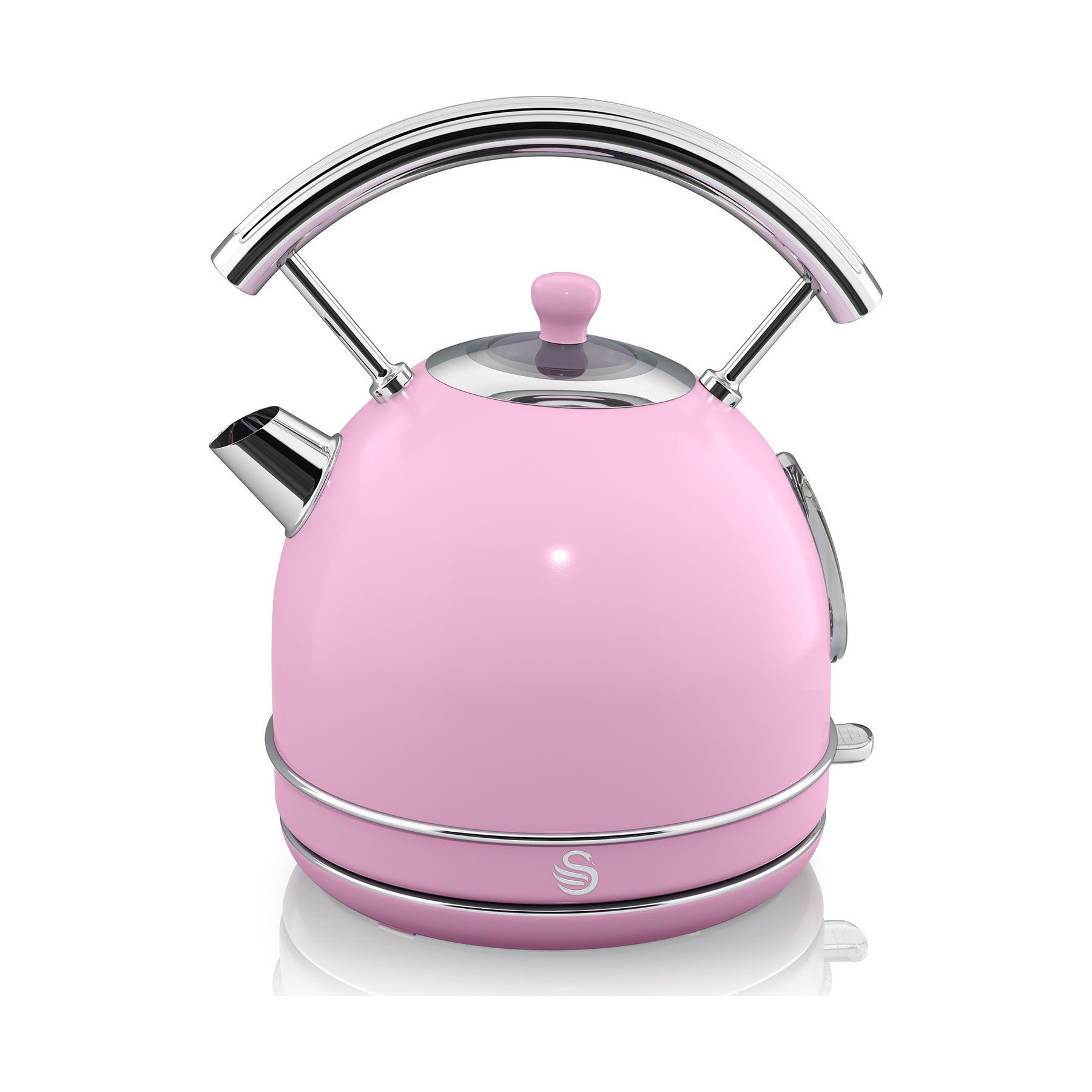 Bouilloire SWAN Retro SK14630PNEU, 1,8L, Acier Inox