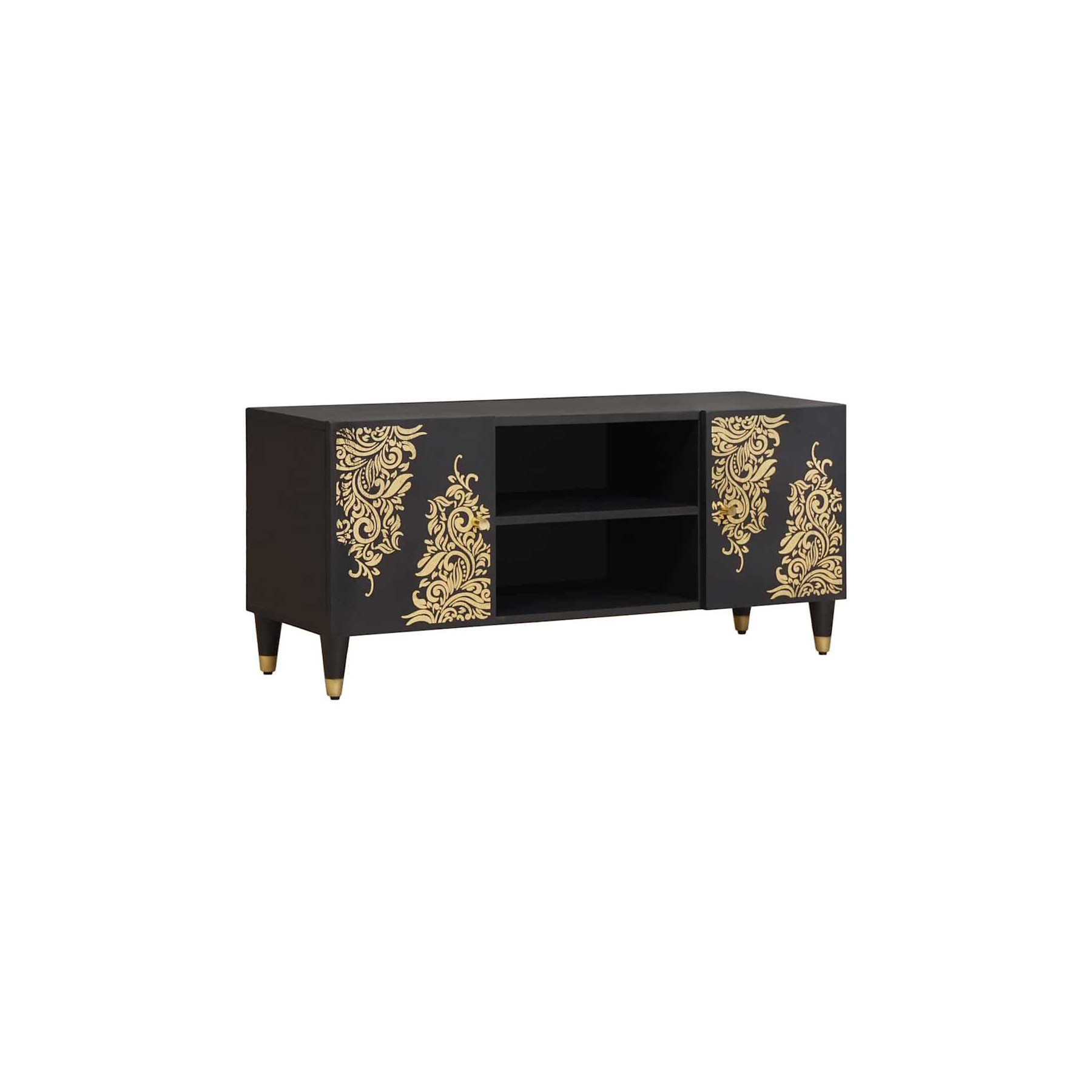 Meuble TV HELLOSHOP26 Meuble TV moderne avec rangement 105 x 3