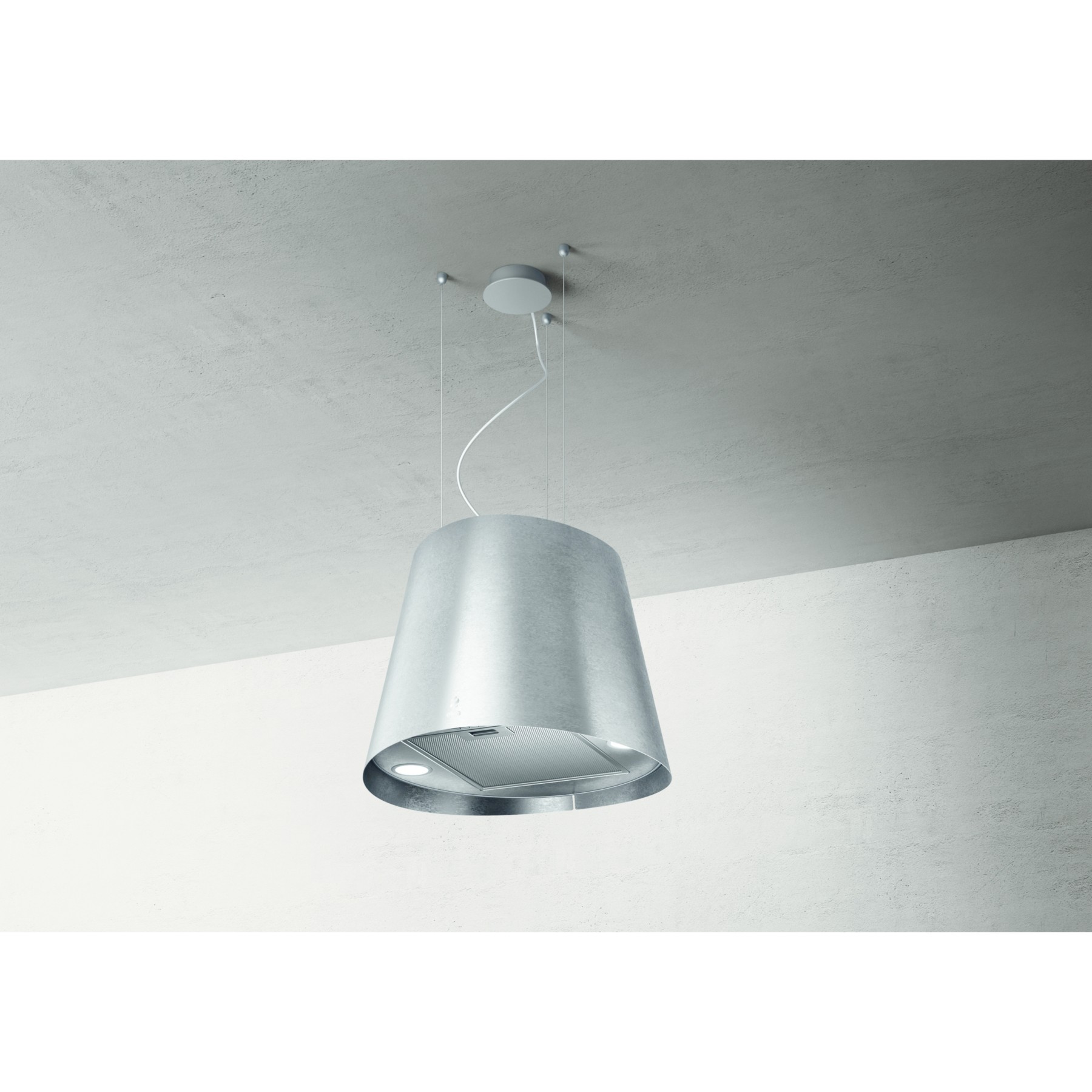 Hotte décorative îlot ELICA JUNO URBAN ZINC/F/50
