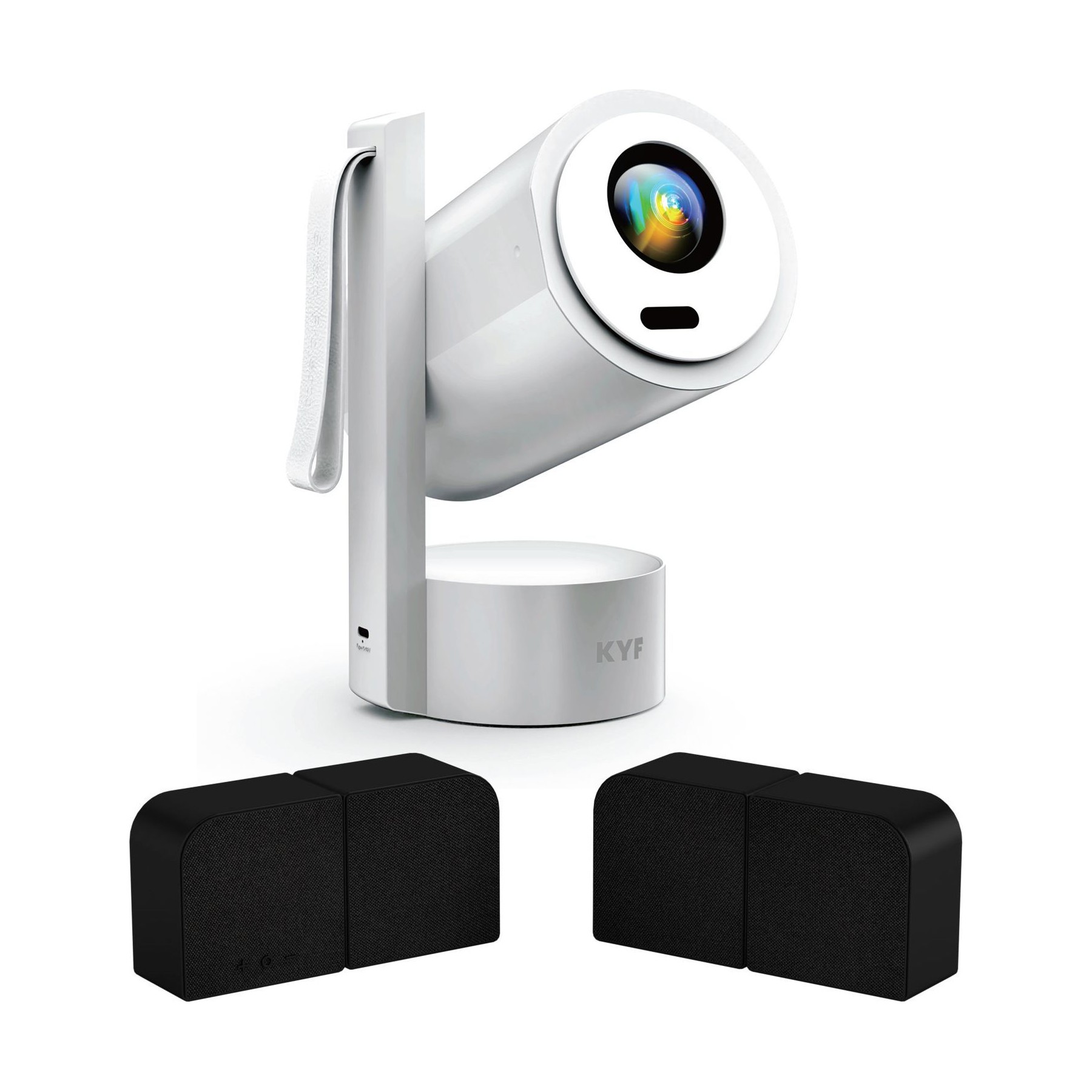 Vidéoprojecteur home cinéma KYF 4K Android 13 Batterie + Enceinte 20W