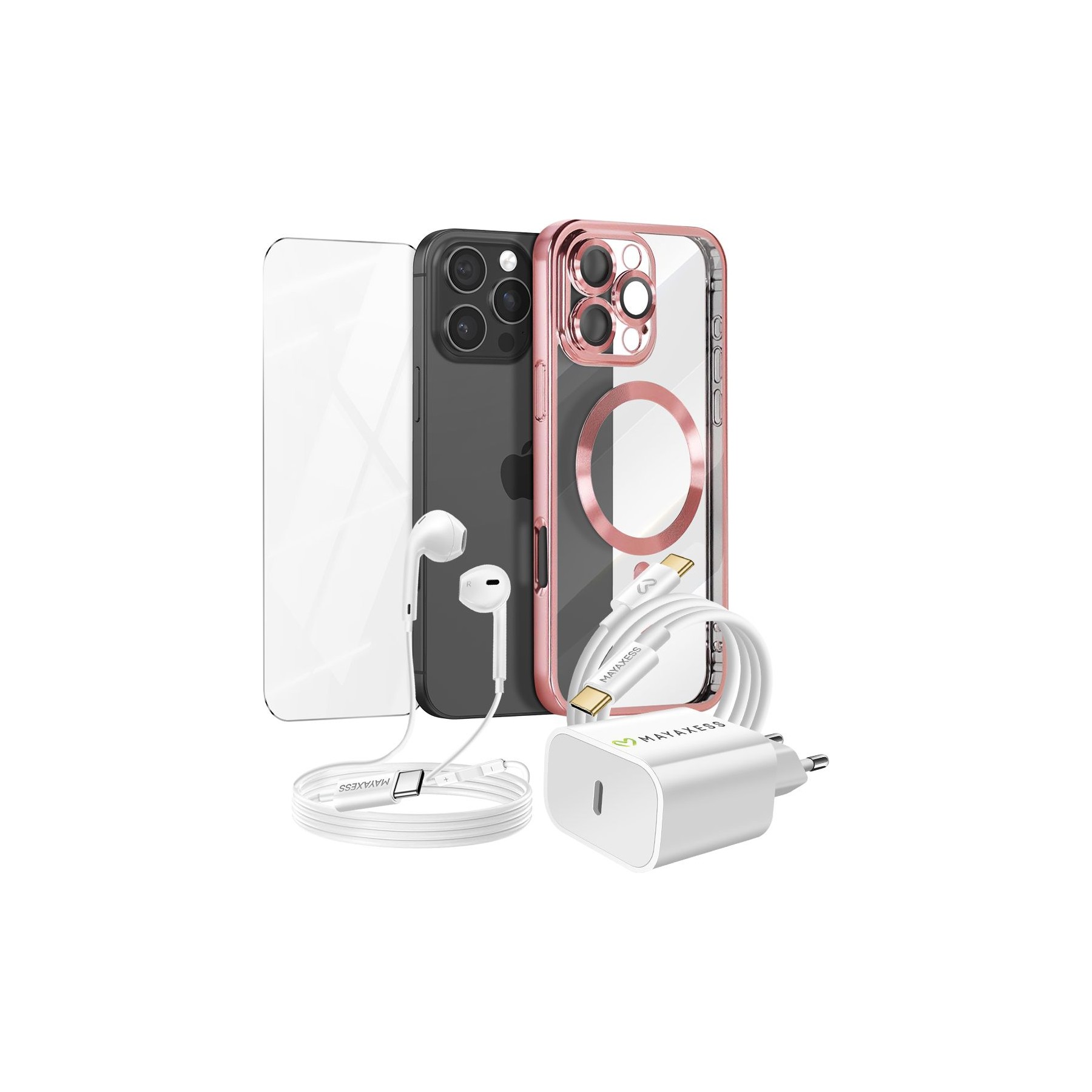 Pack MAYAXESS iPhone 16 Pro Max Protection Charge