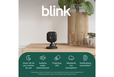 Caméra de surveillance BLINK Pack de 2 Mini 2 - Noire